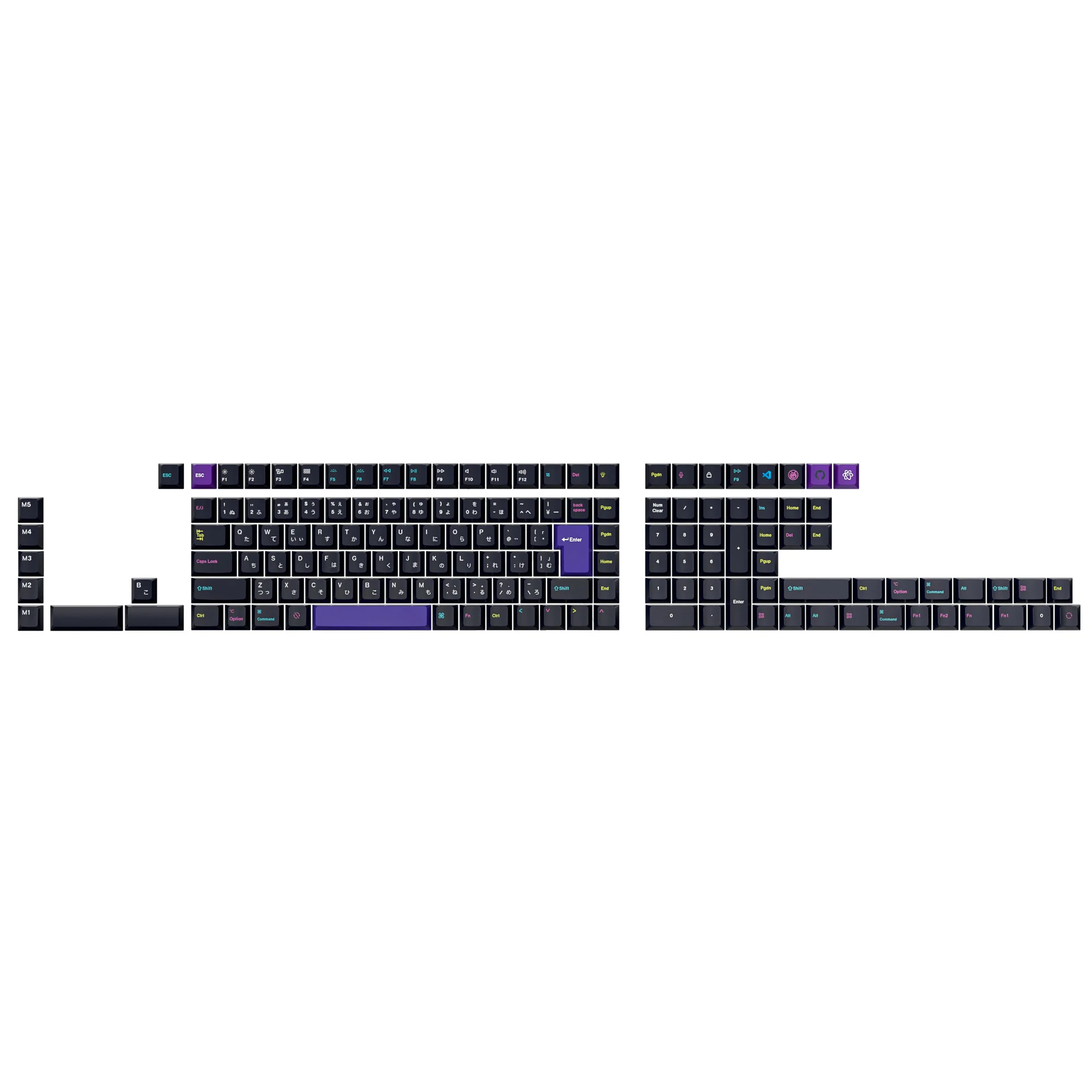ISO Cherry Profile Dye-Sub PBT Full Set Keycap Set - Developer - Version 2 - Image 7