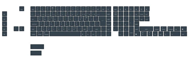 ISO Shine-Through ABS OSA Full Set Keycap Set - Image 5