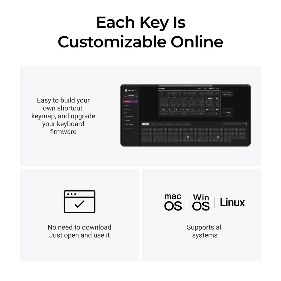 Keychron B31 Wireless Keyboard (US ANSI Layout) - Image 2