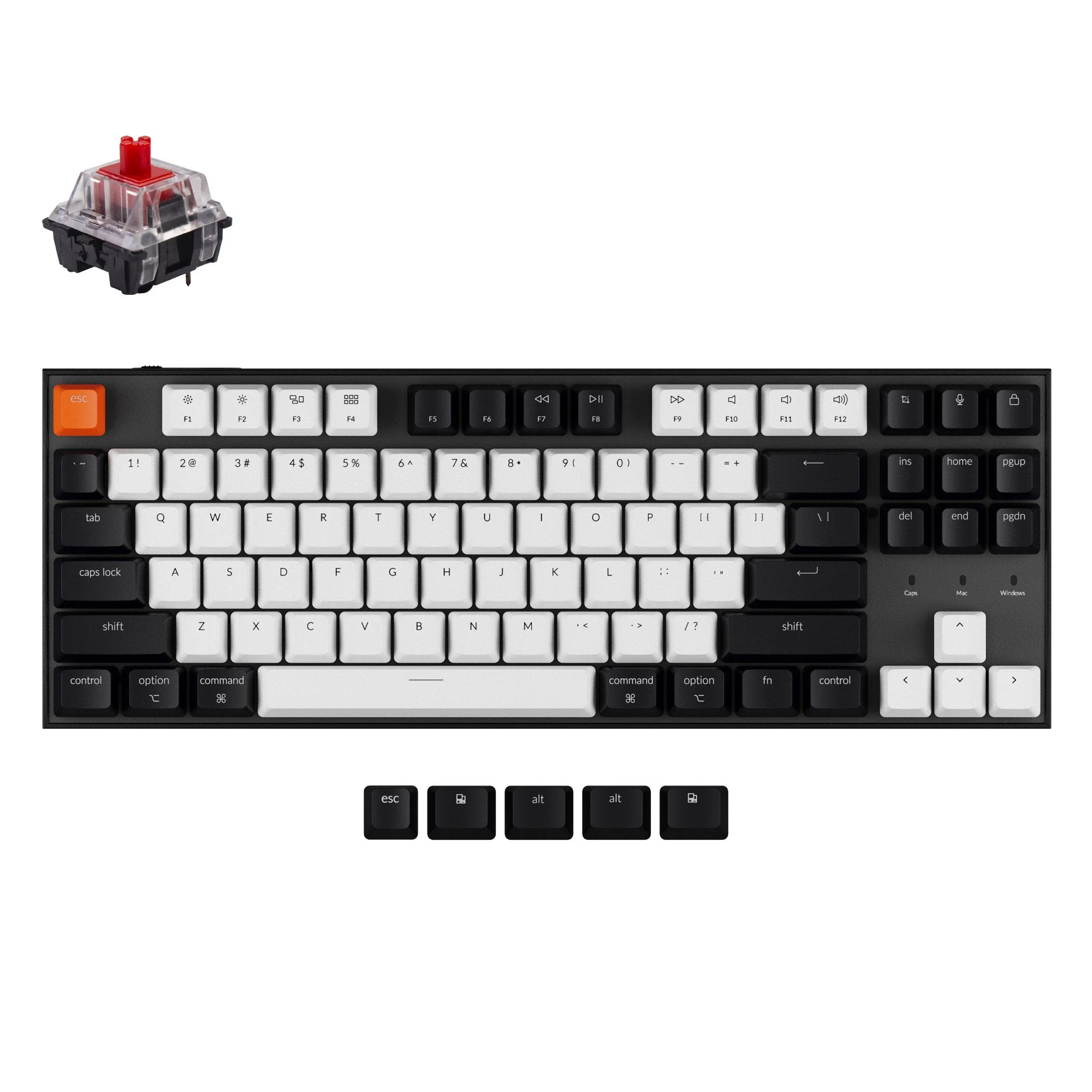 Keychron C1 Wired Mechanical Keyboard (US ANSI Layout) - Image 4