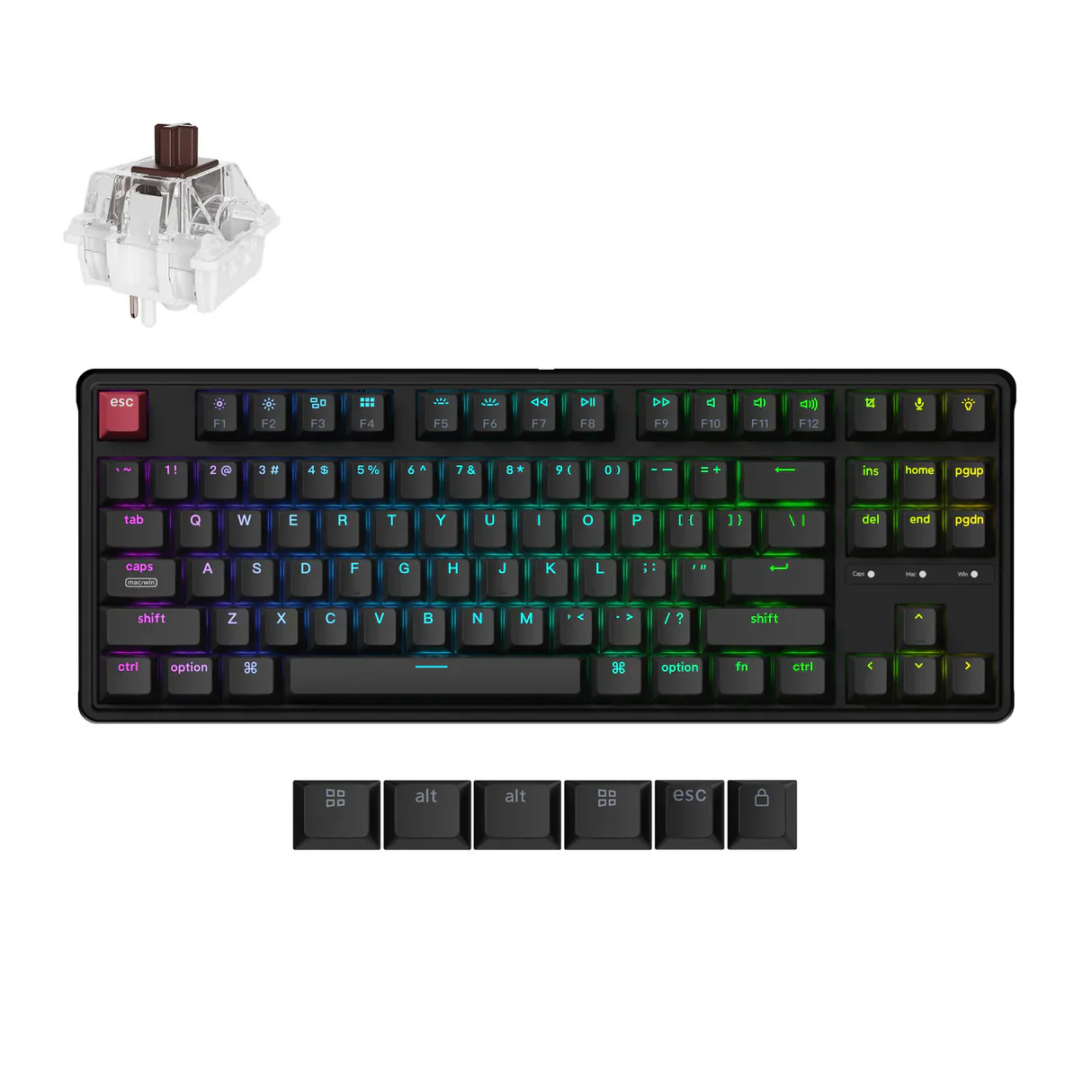 Keychron C3 Pro 8K QMK Wired Custom Mechanical Keyboard (US ANSI Layout) - Image 6