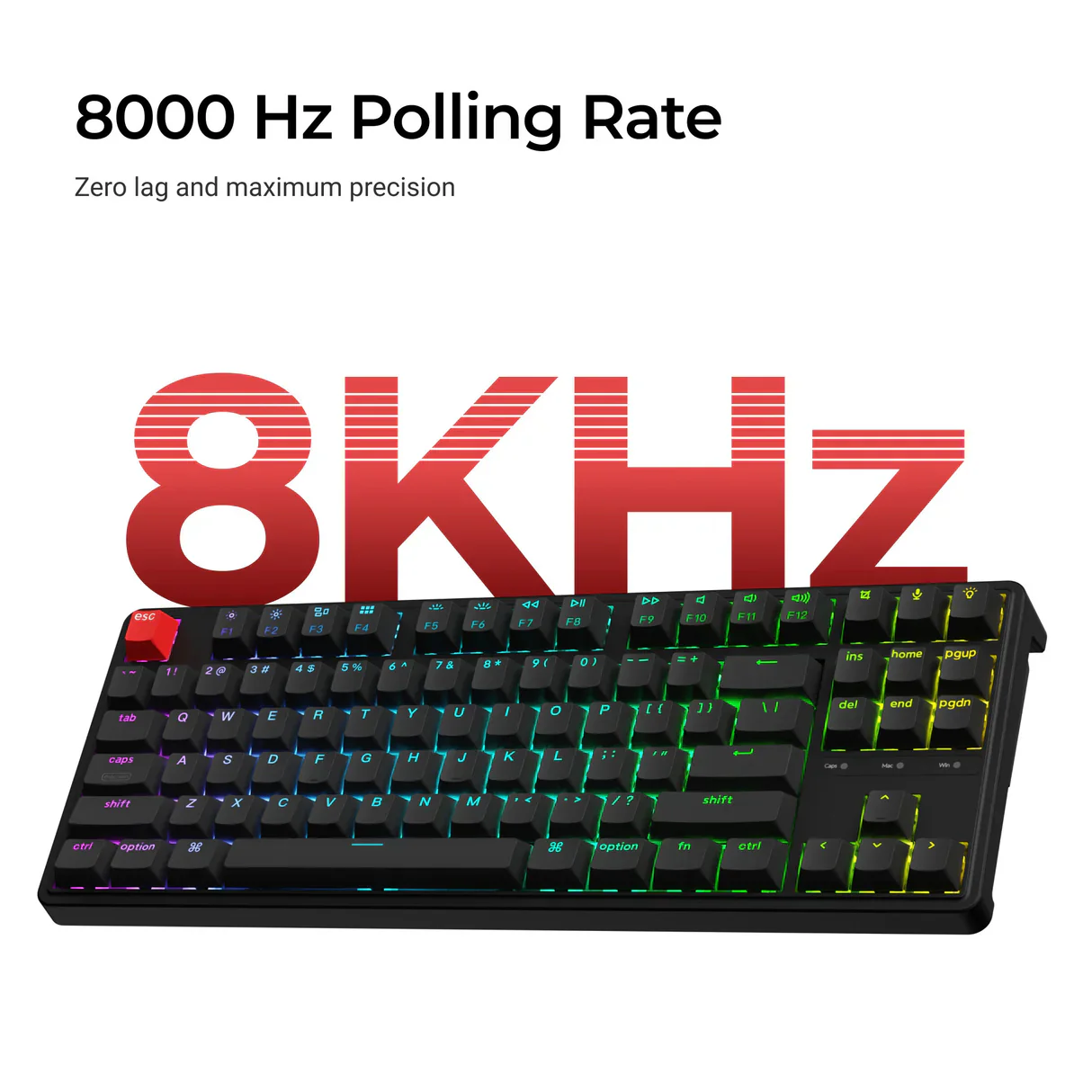 Keychron C3 Pro 8K QMK Wired Custom Mechanical Keyboard (US ANSI Layout) - Image 8