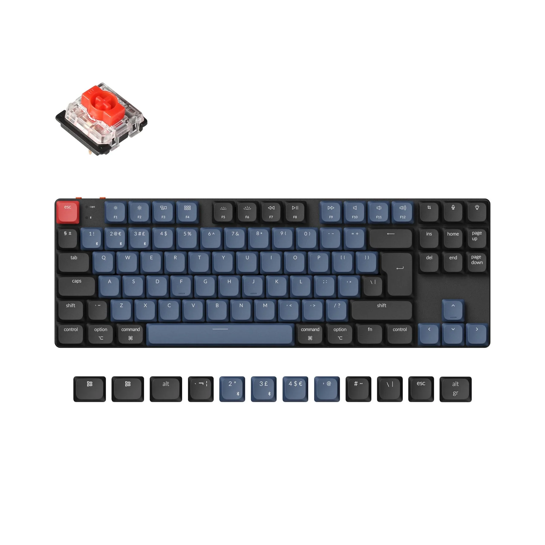 Keychron K1 Pro QMK/VIA Wireless Custom Mechanical Keyboard ISO Layout Collection - Image 3