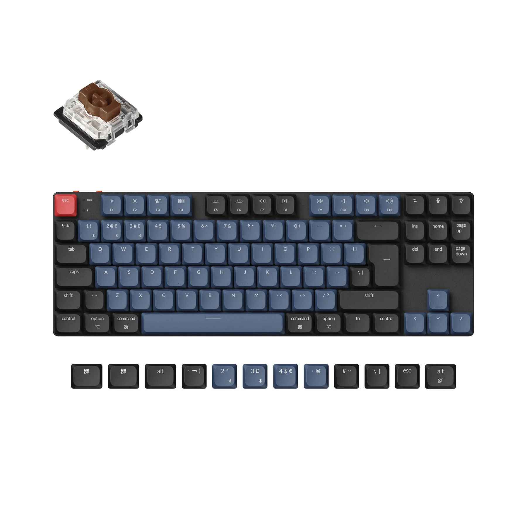 Keychron K1 Pro QMK/VIA Wireless Custom Mechanical Keyboard ISO Layout Collection - Image 4