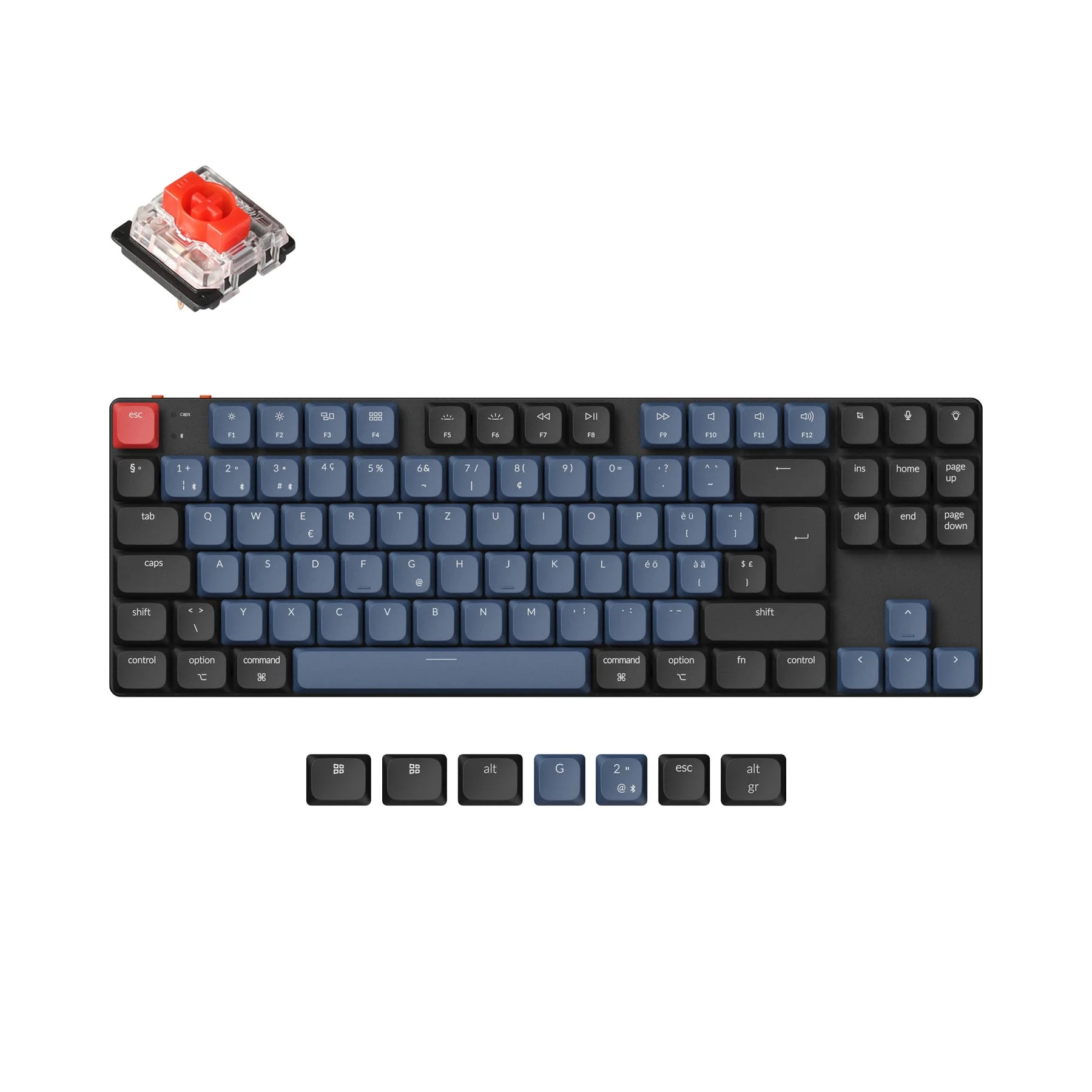 Keychron K1 Pro QMK/VIA Wireless Custom Mechanical Keyboard ISO Layout Collection - Image 7