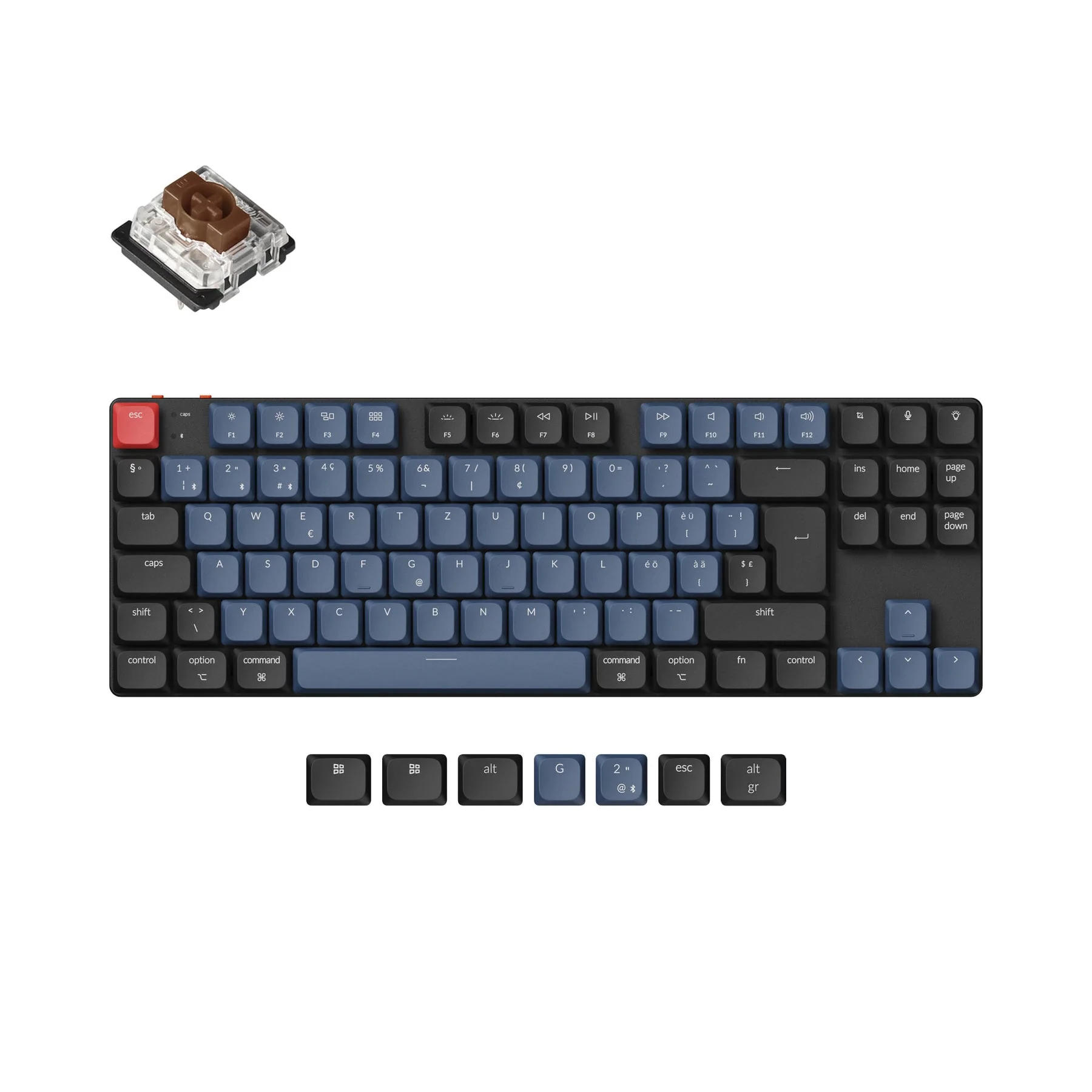 Keychron K1 Pro QMK/VIA Wireless Custom Mechanical Keyboard ISO Layout Collection - Image 8