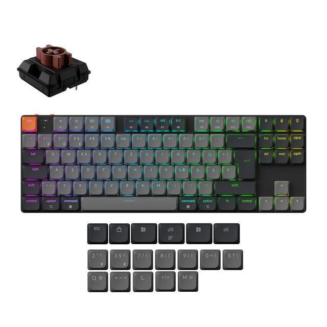 Keychron K1 QMK Wireless Mechanical Keyboard ISO Layout - Version 6 - Image 5