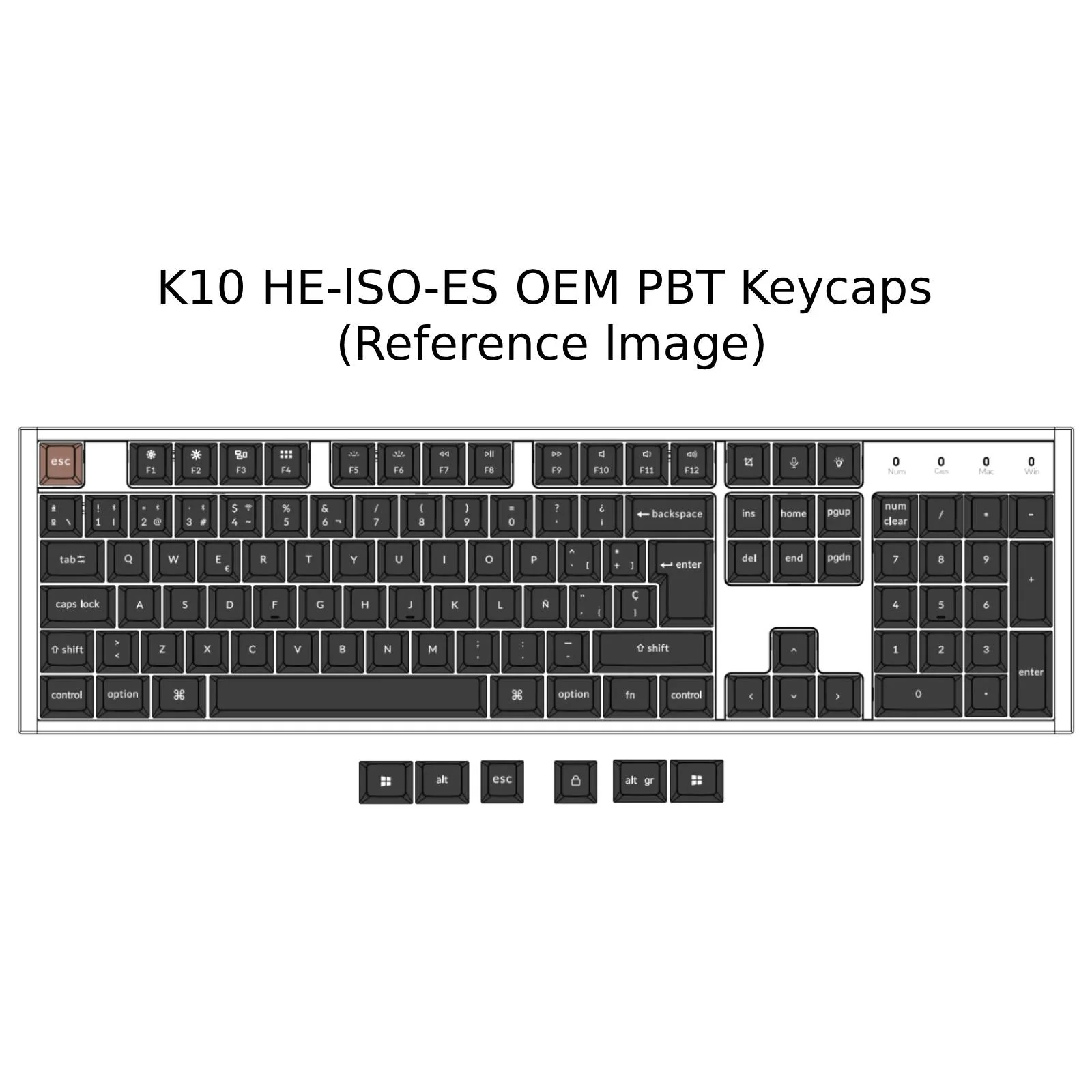 Keychron K10 HE Wireless Magnetic Switch Custom Keyboard ISO Layout Collection - Image 5