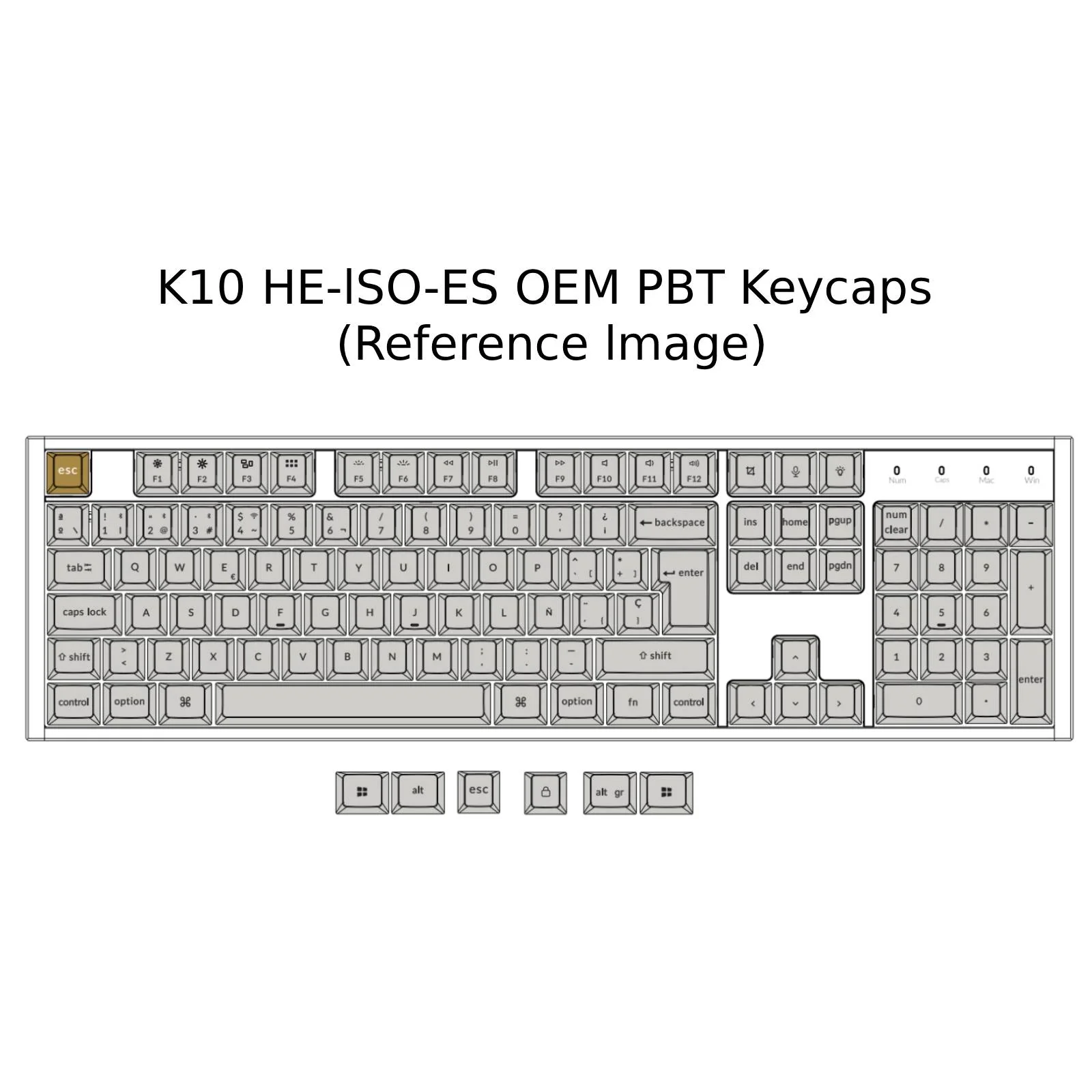 Keychron K10 HE Wireless Magnetic Switch Custom Keyboard ISO Layout Collection - Image 7