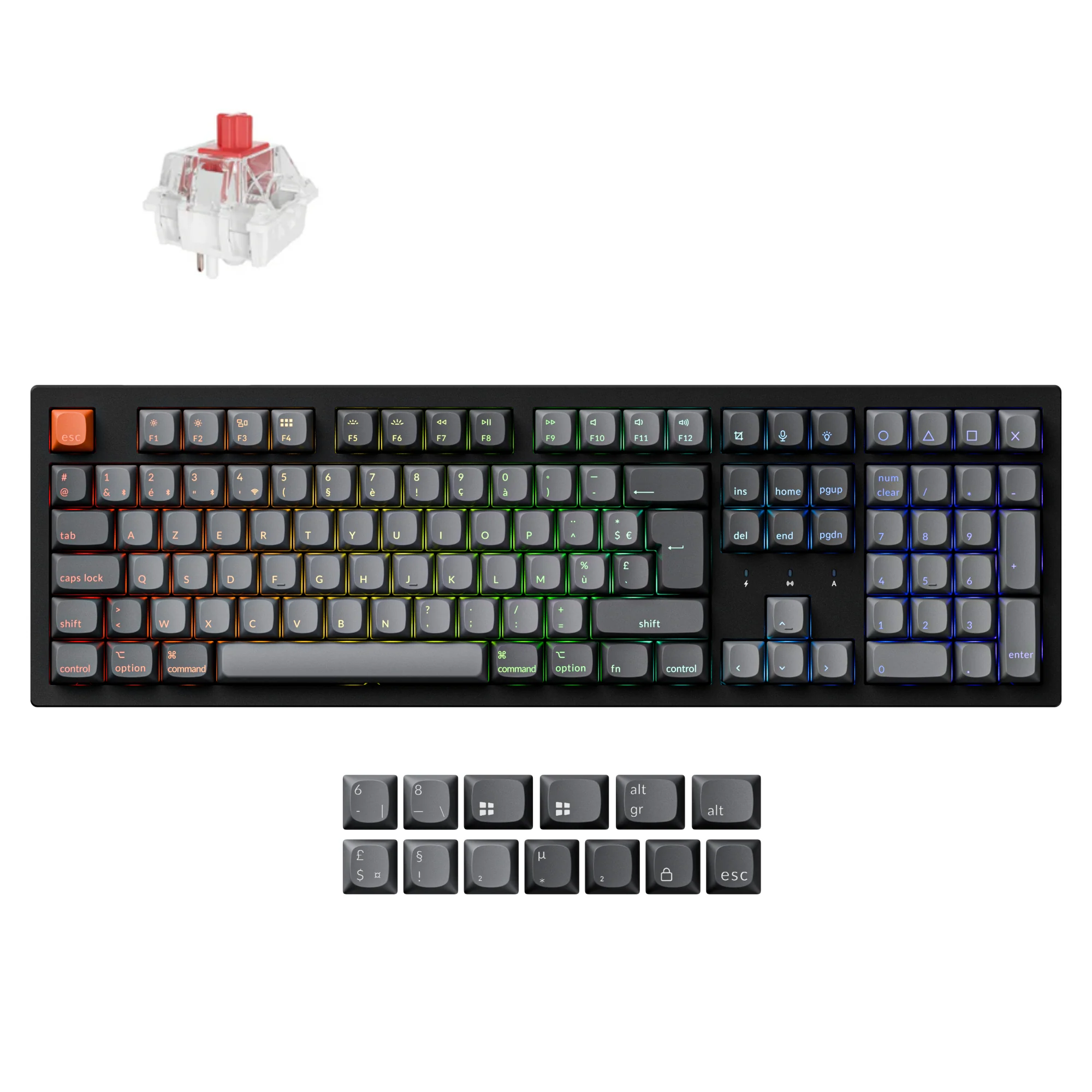 Keychron K10 Max QMK/VIA Wireless Mechanical Keyboard ISO Layout Collection - Image 25
