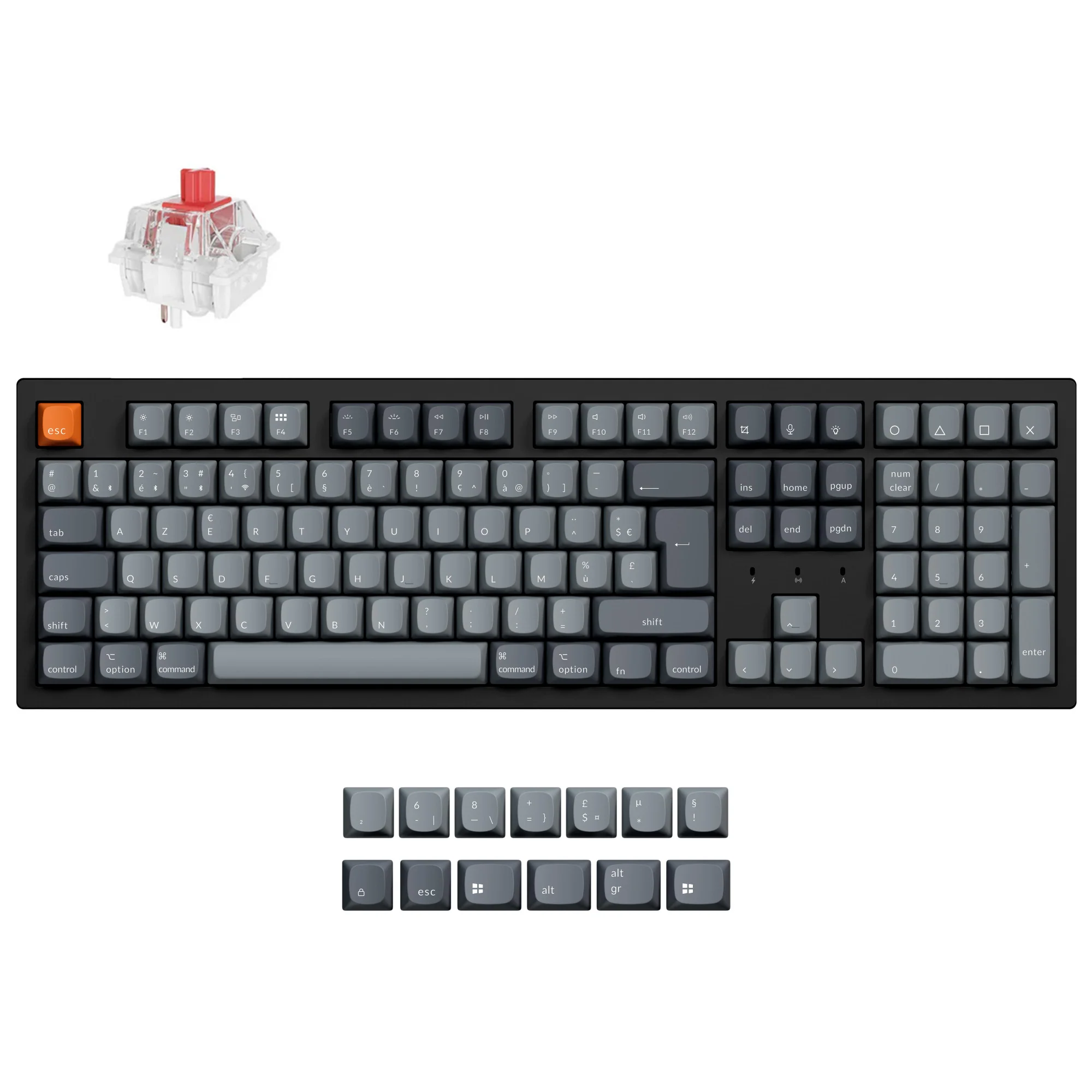Keychron K10 Max QMK/VIA Wireless Mechanical Keyboard ISO Layout Collection - Image 28