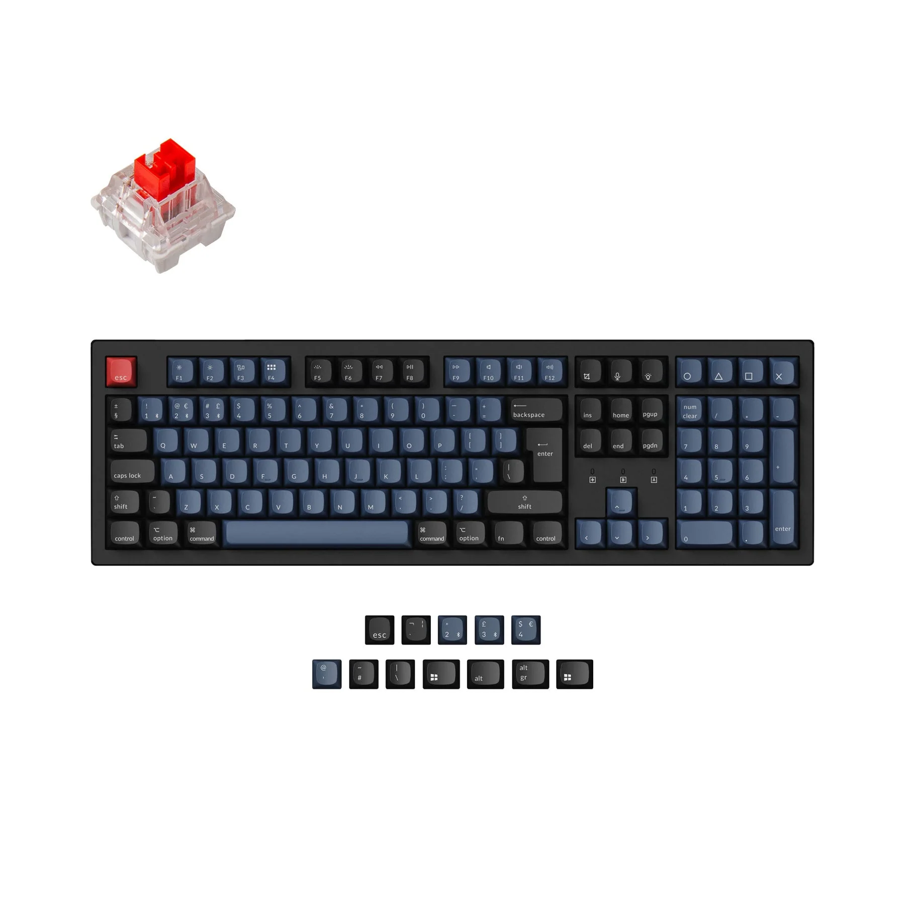 Keychron K10 Pro QMK/VIA Wireless Mechanical Keyboard ISO Layout Collection - Image 3