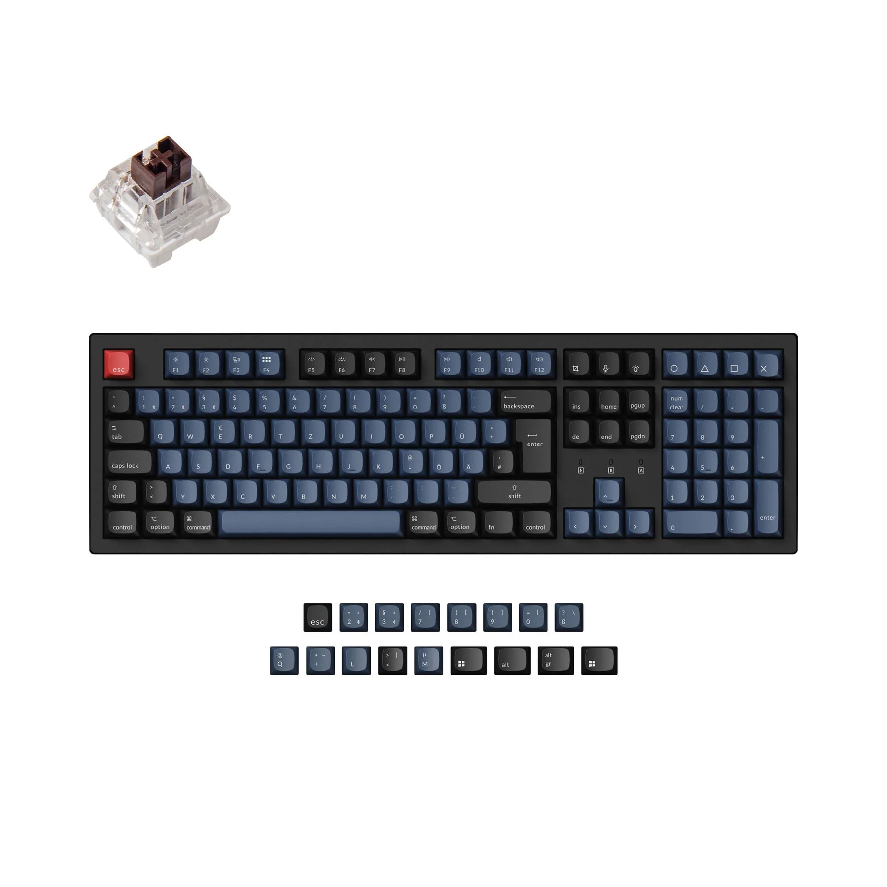 Keychron K10 Pro QMK/VIA Wireless Mechanical Keyboard ISO Layout Collection - Image 6