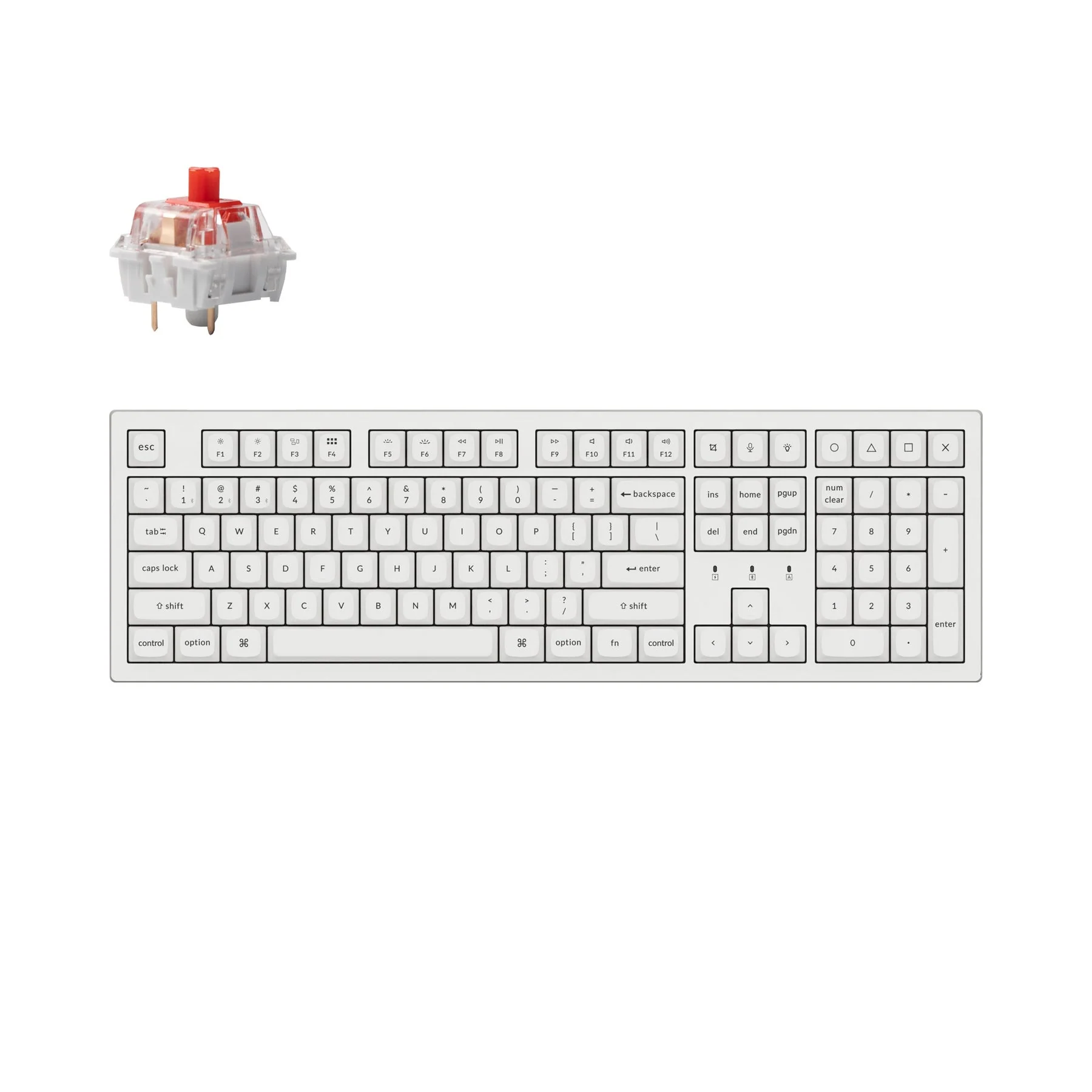 Keychron K10 Pro QMK/VIA Wireless Mechanical Keyboard (US ANSI Layout) - Image 8