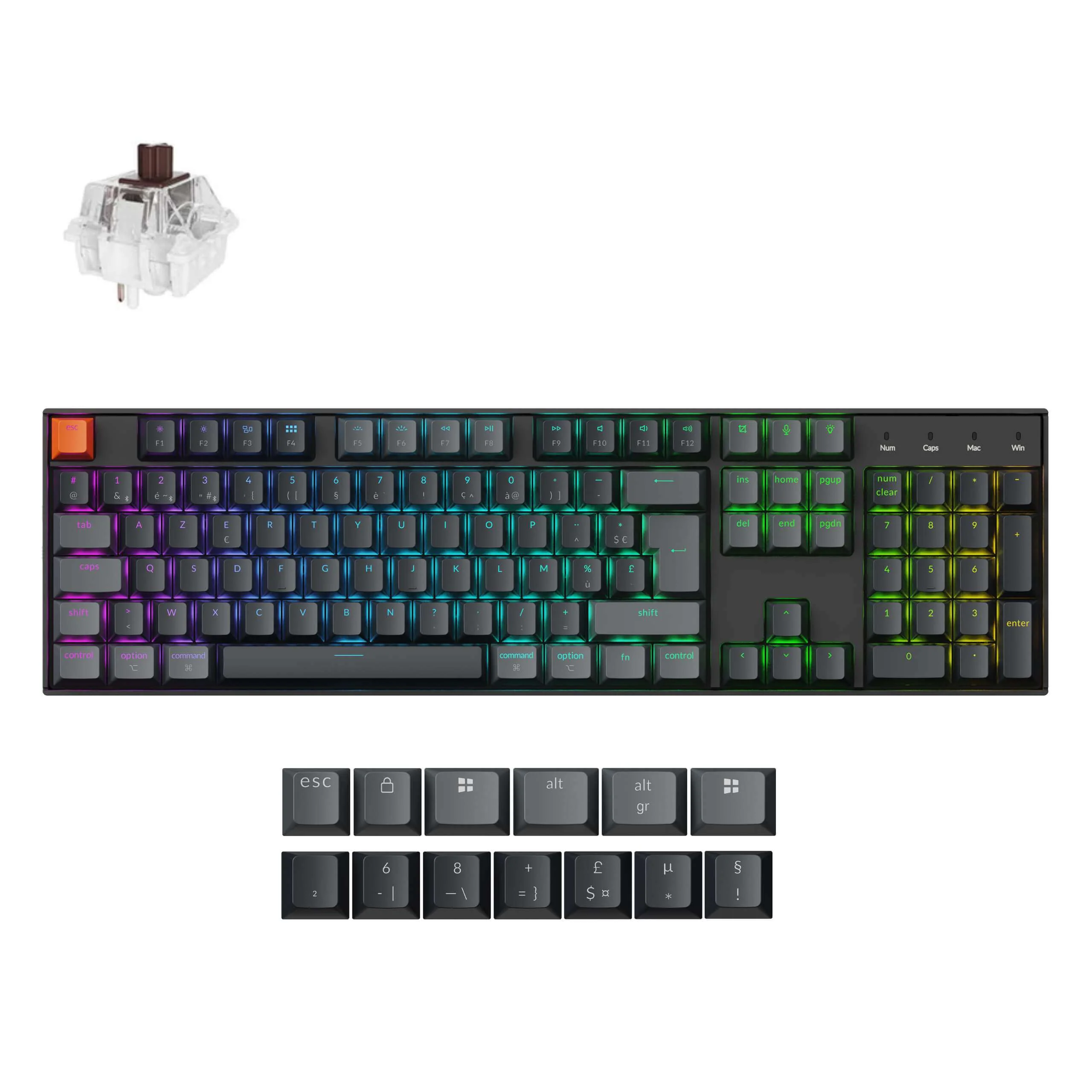 Keychron K10 QMK Wireless Mechanical Keyboard ISO Layout - Version 2 - Image 10