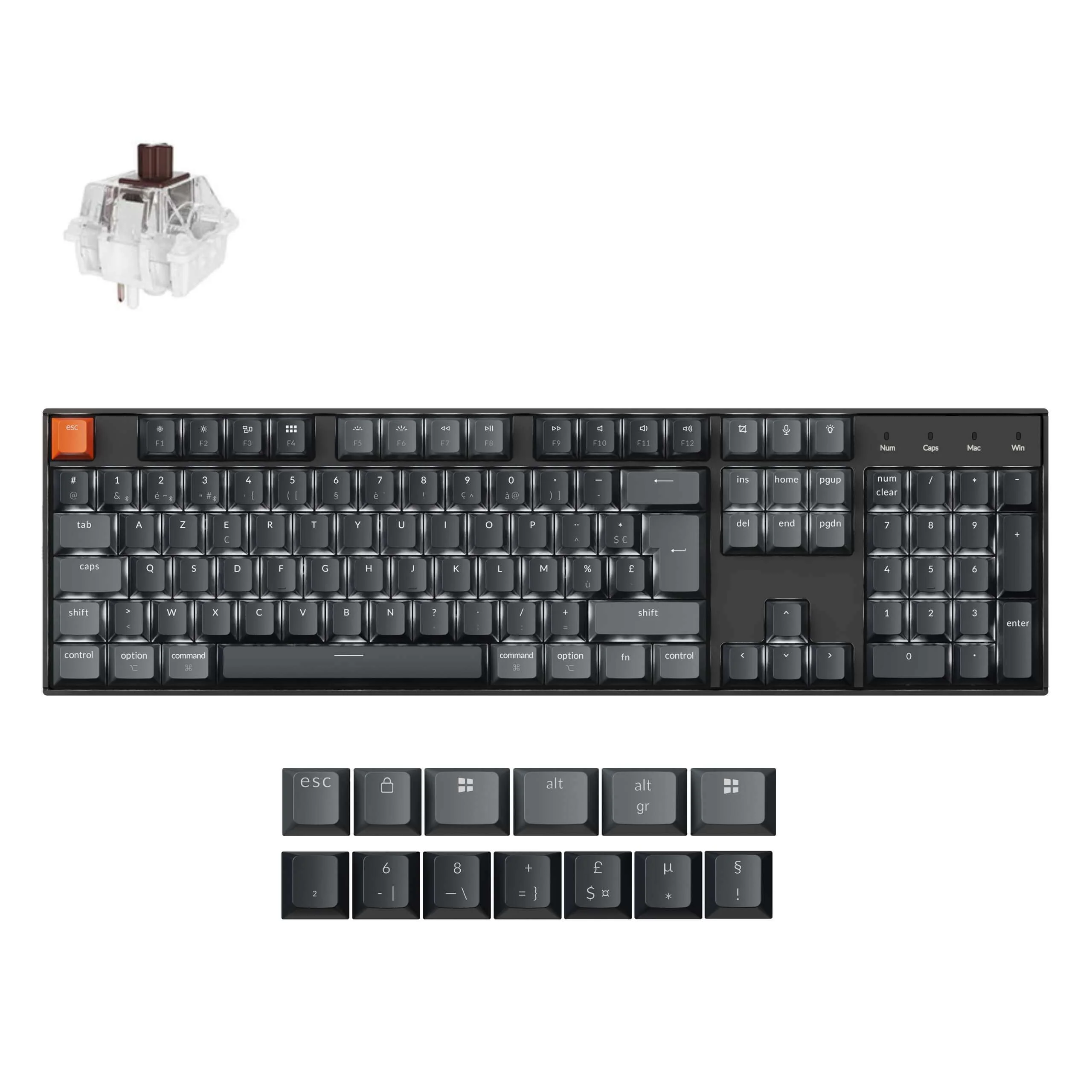 Keychron K10 QMK Wireless Mechanical Keyboard ISO Layout - Version 2 - Image 11