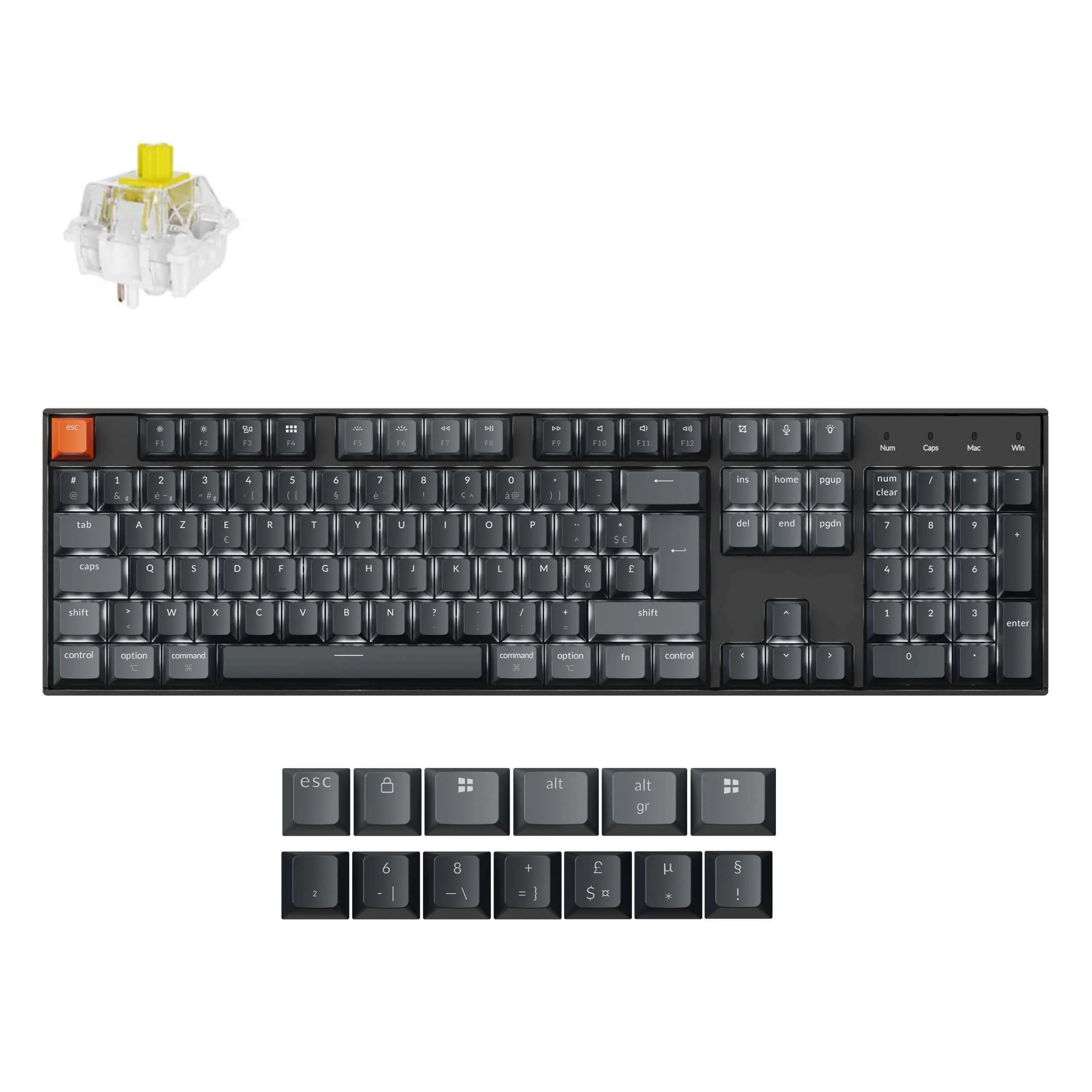Keychron K10 QMK Wireless Mechanical Keyboard ISO Layout - Version 2 - Image 12