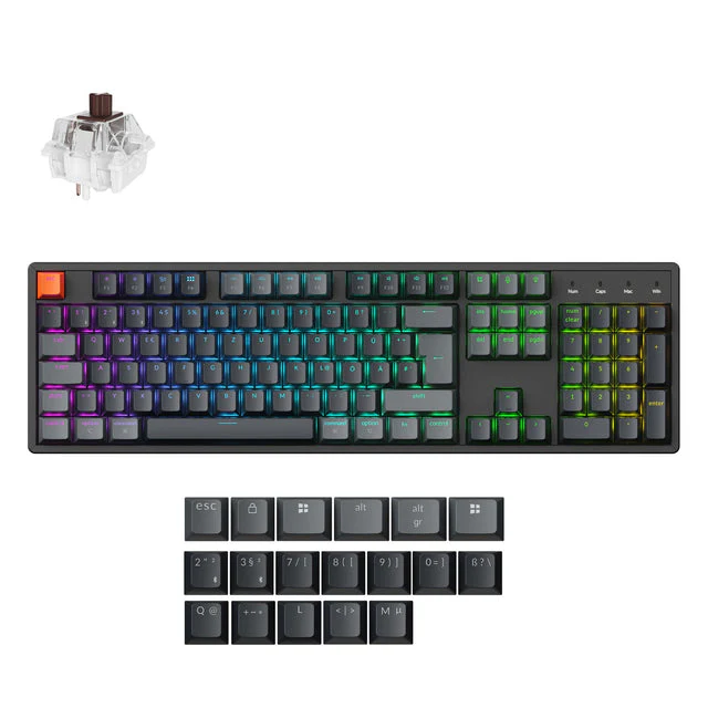 Keychron K10 QMK Wireless Mechanical Keyboard ISO Layout - Version 2 - Image 17