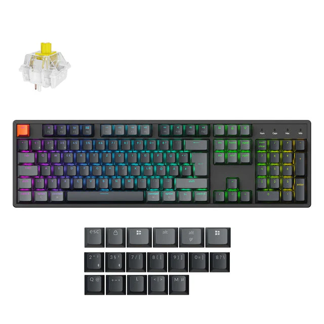 Keychron K10 QMK Wireless Mechanical Keyboard ISO Layout - Version 2 - Image 18