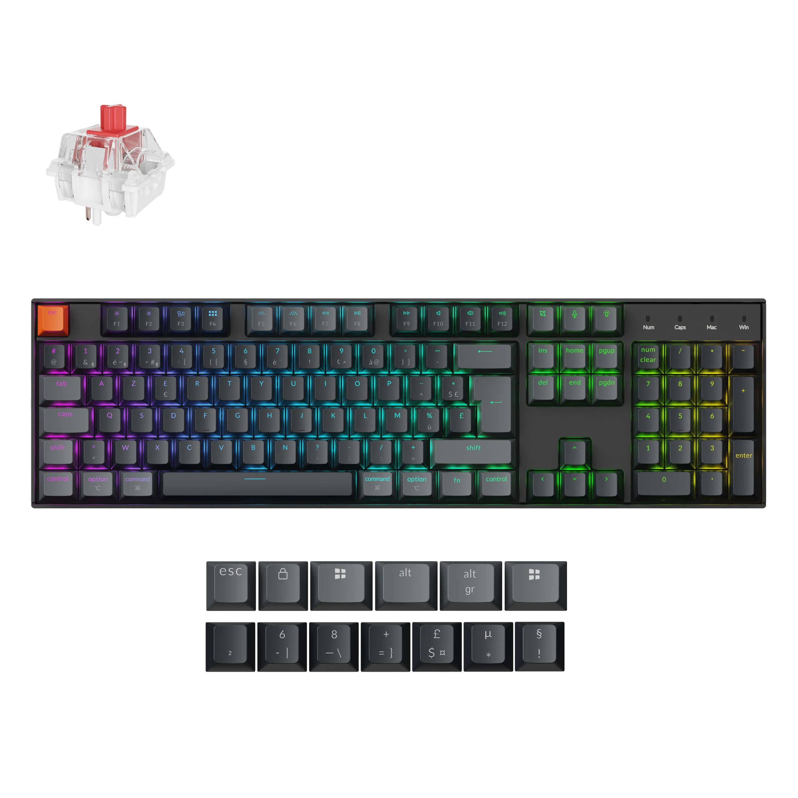 Keychron K10 QMK Wireless Mechanical Keyboard ISO Layout - Version 2 - Image 2