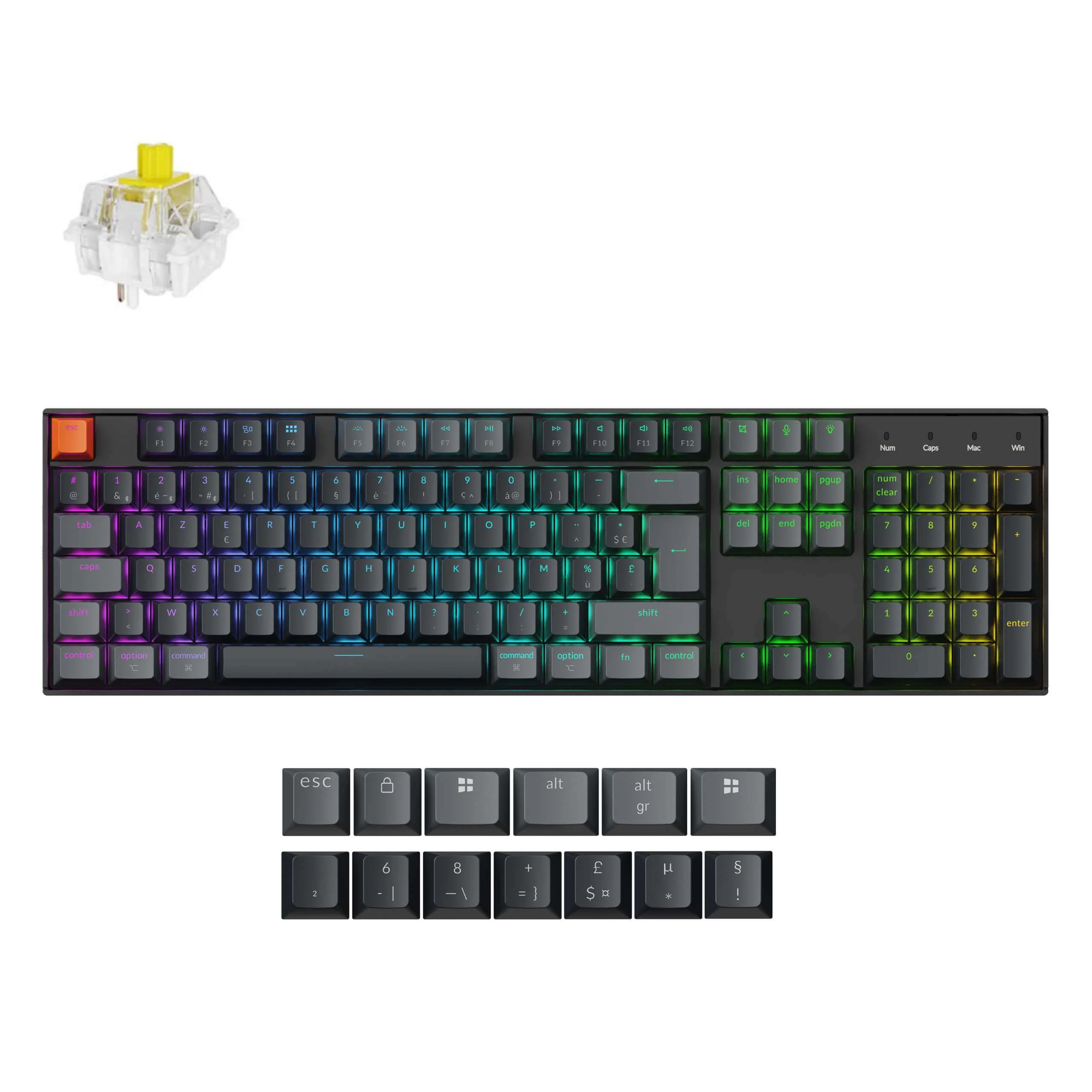 Keychron K10 QMK Wireless Mechanical Keyboard ISO Layout - Version 2 - Image 9
