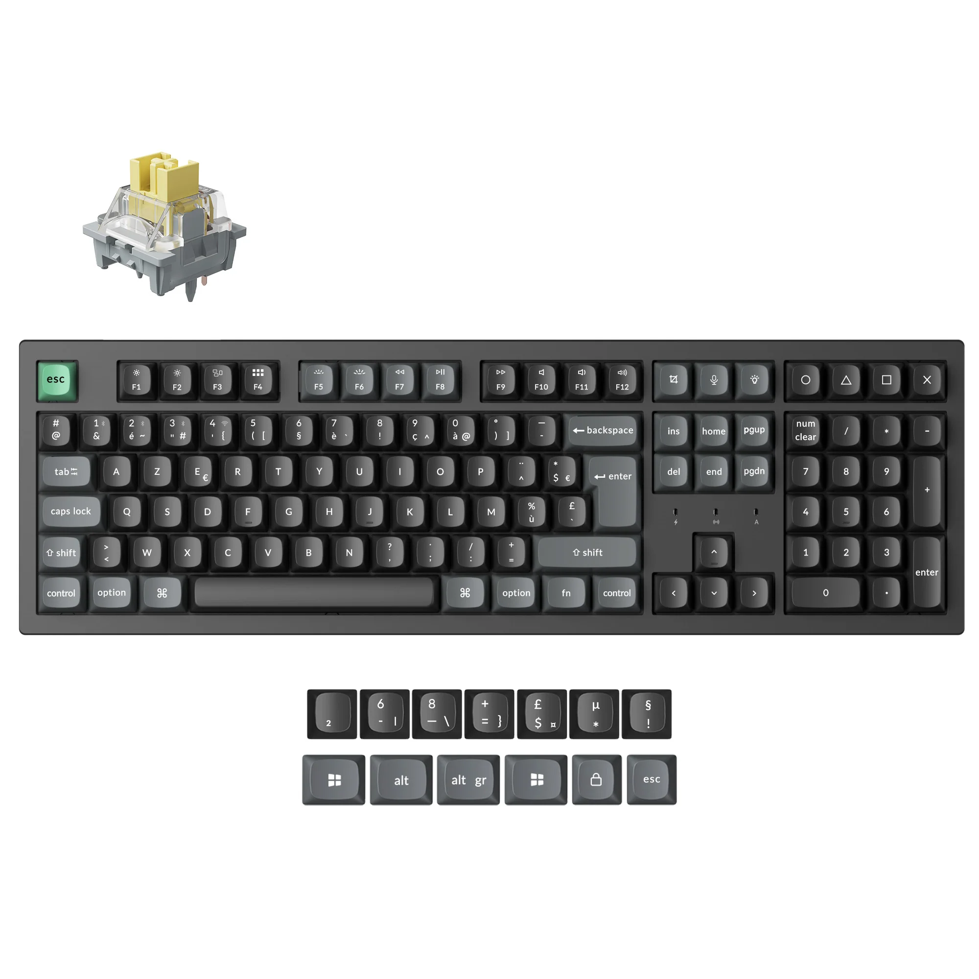 Keychron K10 Ultra 8K Wireless Custom Mechanical Keyboard ISO Layout - Image 11