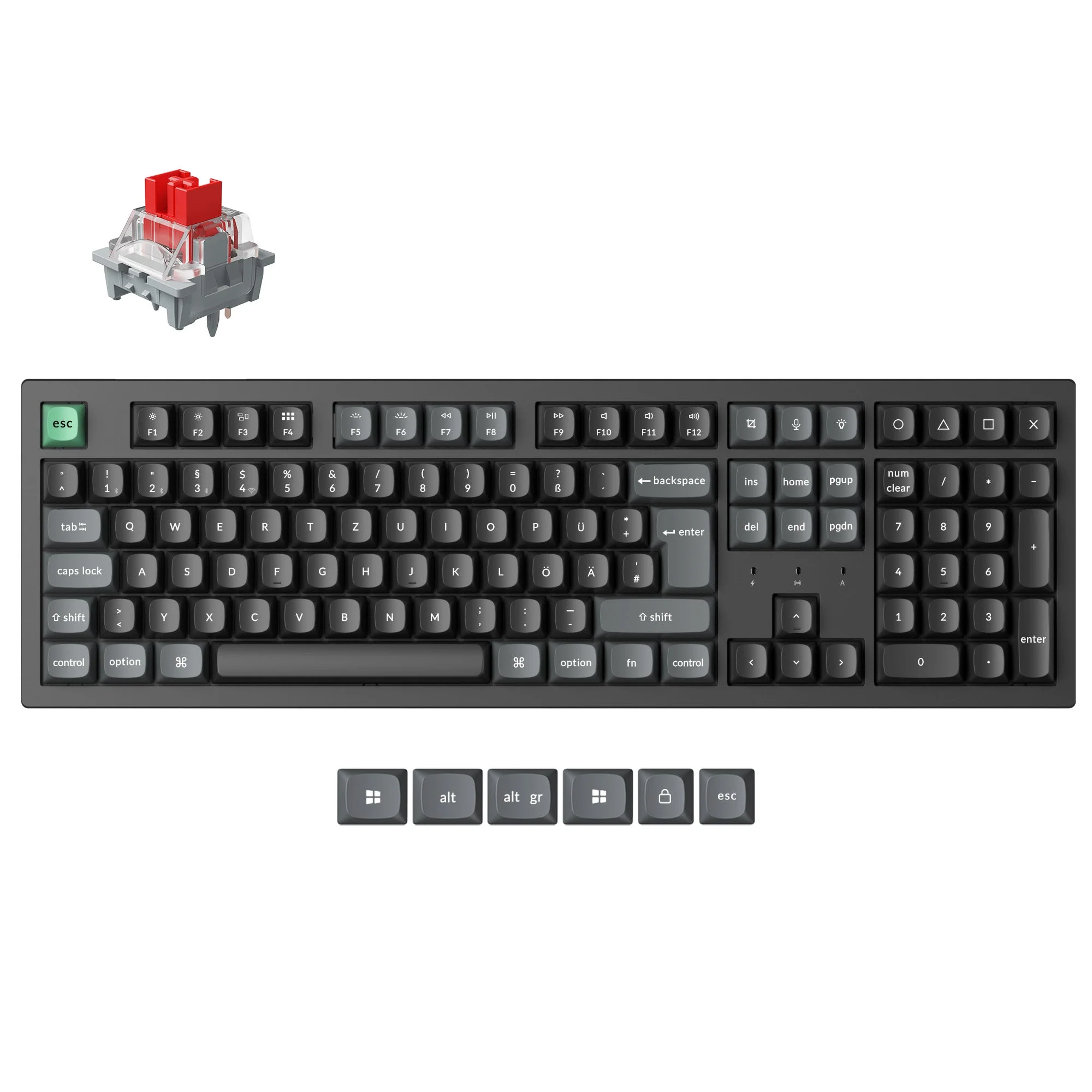 Keychron K10 Ultra 8K Wireless Custom Mechanical Keyboard ISO Layout - Image 2