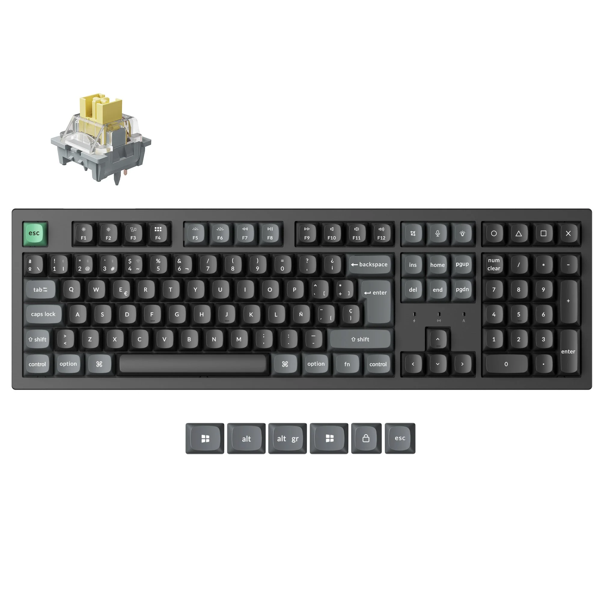 Keychron K10 Ultra 8K Wireless Custom Mechanical Keyboard ISO Layout - Image 7