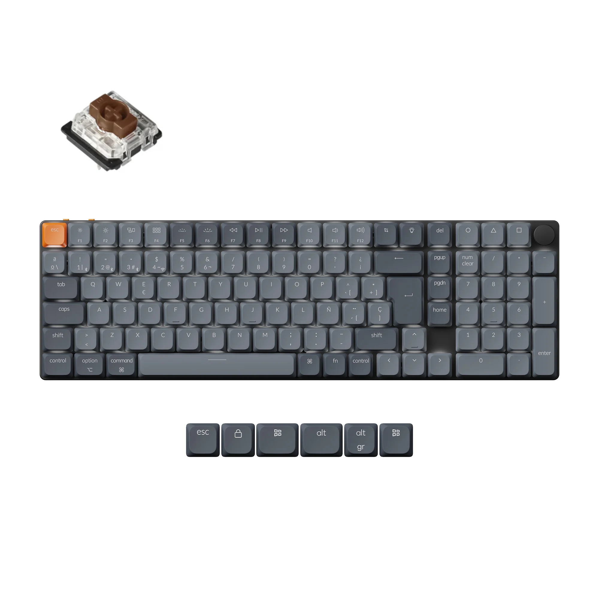 Keychron K17 Max QMK Wireless Custom Mechanical Keyboard ISO Layout Collection - Image 10
