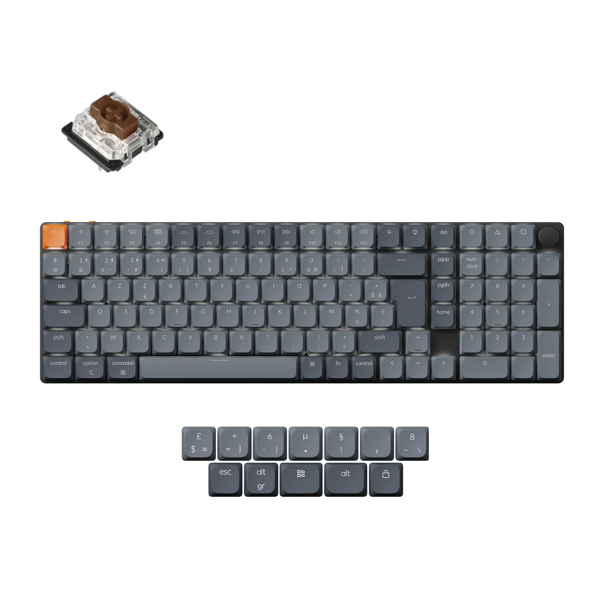 Keychron K17 Max QMK Wireless Custom Mechanical Keyboard ISO Layout Collection - Image 11