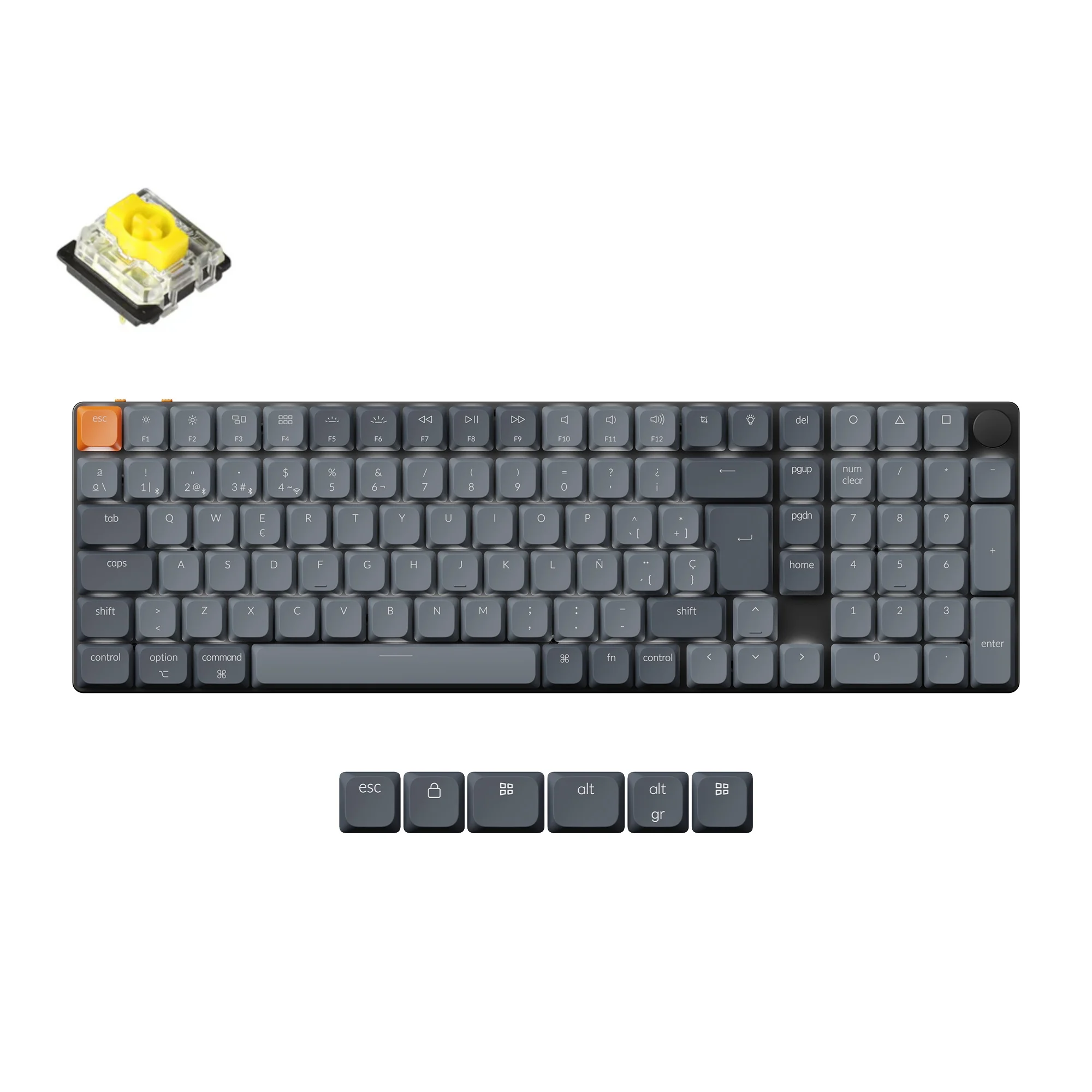 Keychron K17 Max QMK Wireless Custom Mechanical Keyboard ISO Layout Collection - Image 14