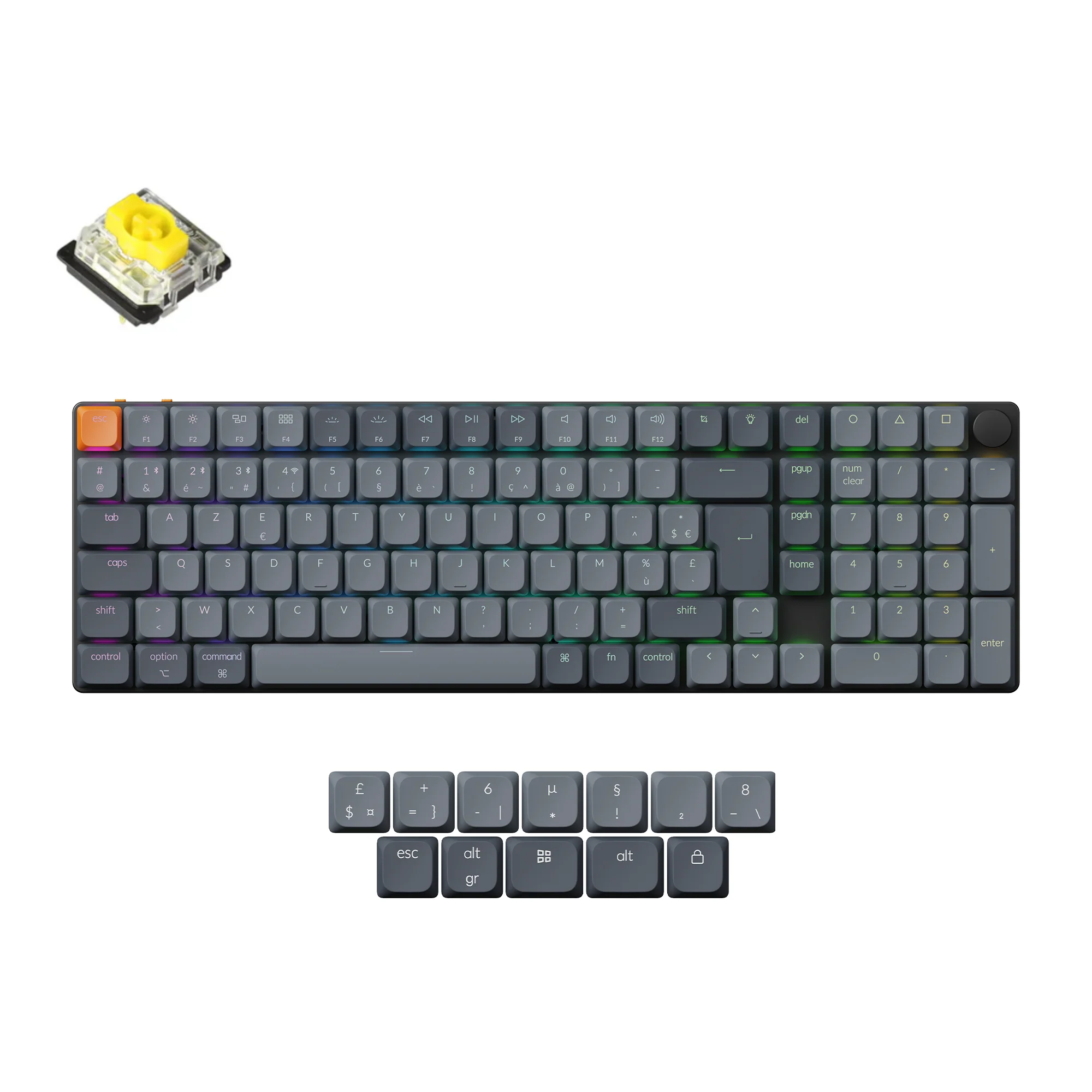 Keychron K17 Max QMK Wireless Custom Mechanical Keyboard ISO Layout Collection - Image 17