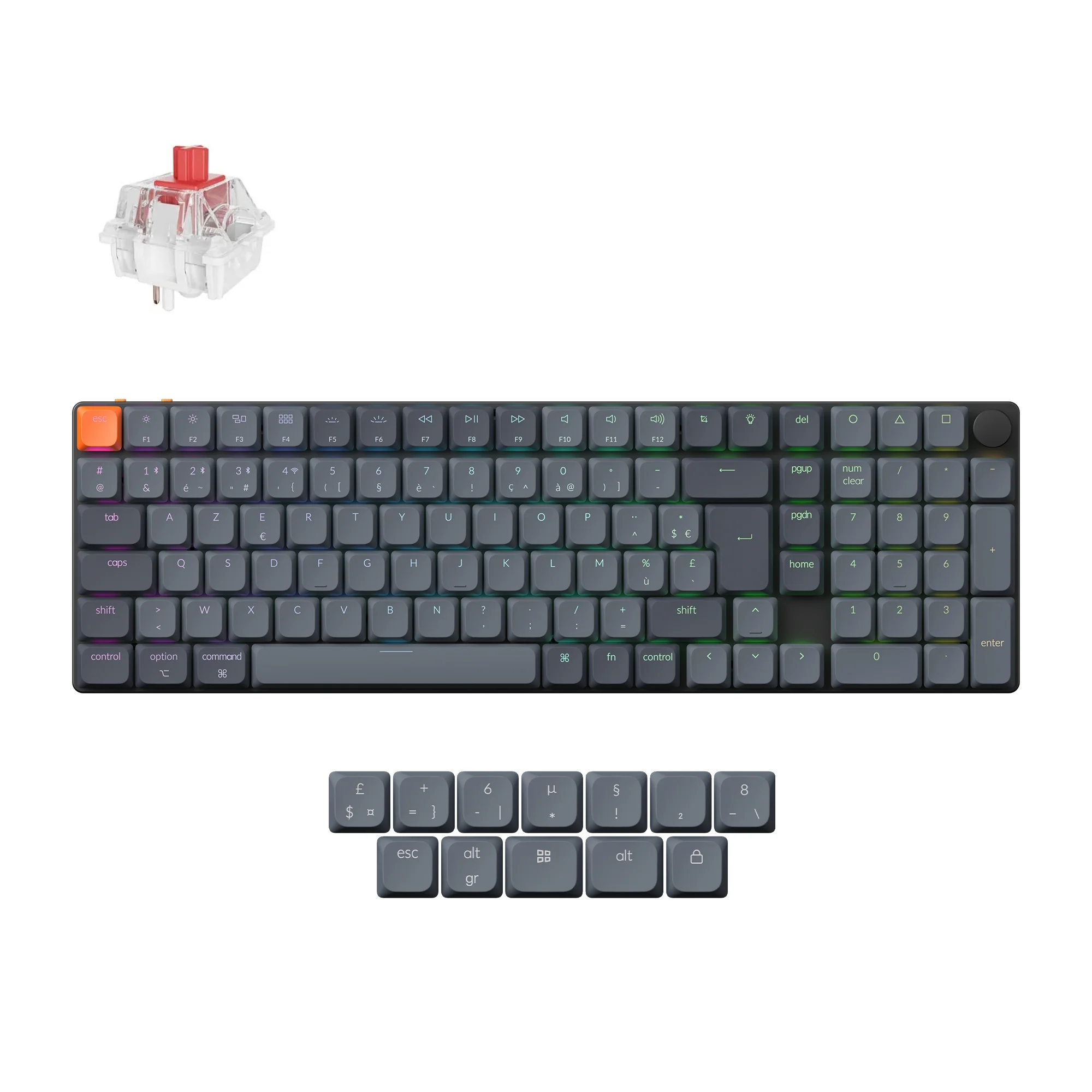 Keychron K17 Max QMK Wireless Custom Mechanical Keyboard ISO Layout Collection - Image 5