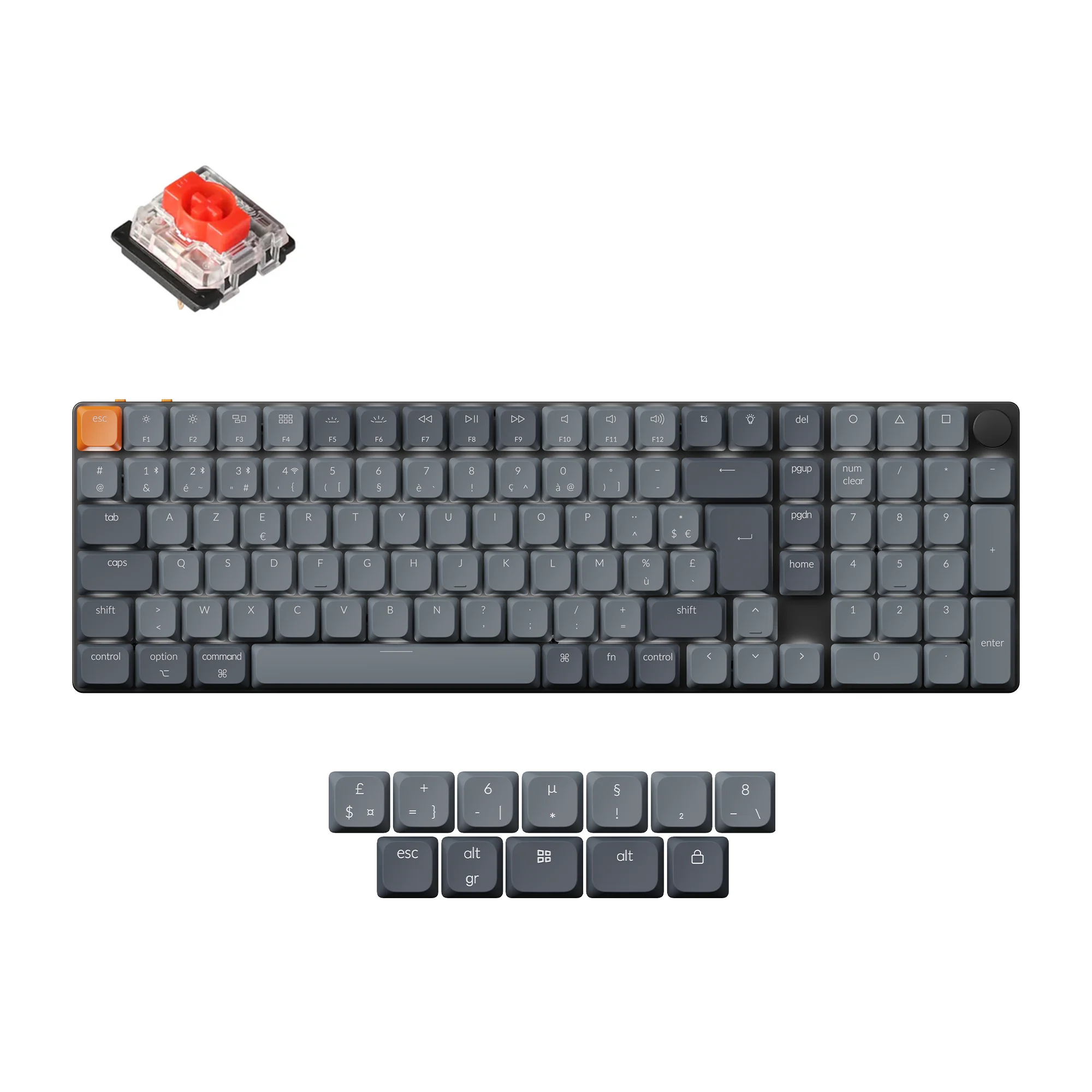Keychron K17 Max QMK Wireless Custom Mechanical Keyboard ISO Layout Collection - Image 7
