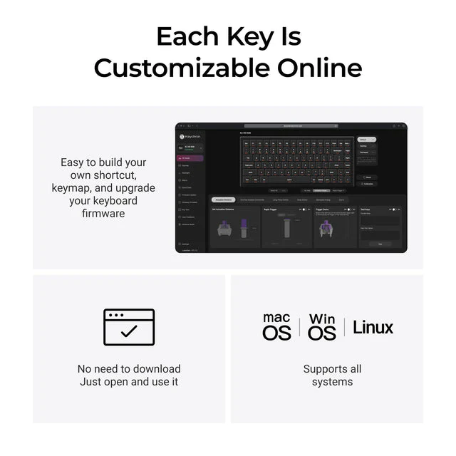 Keychron K2 HE Wireless Magnetic Switch Custom Keyboard - All-Wood Special Edition - Image 7