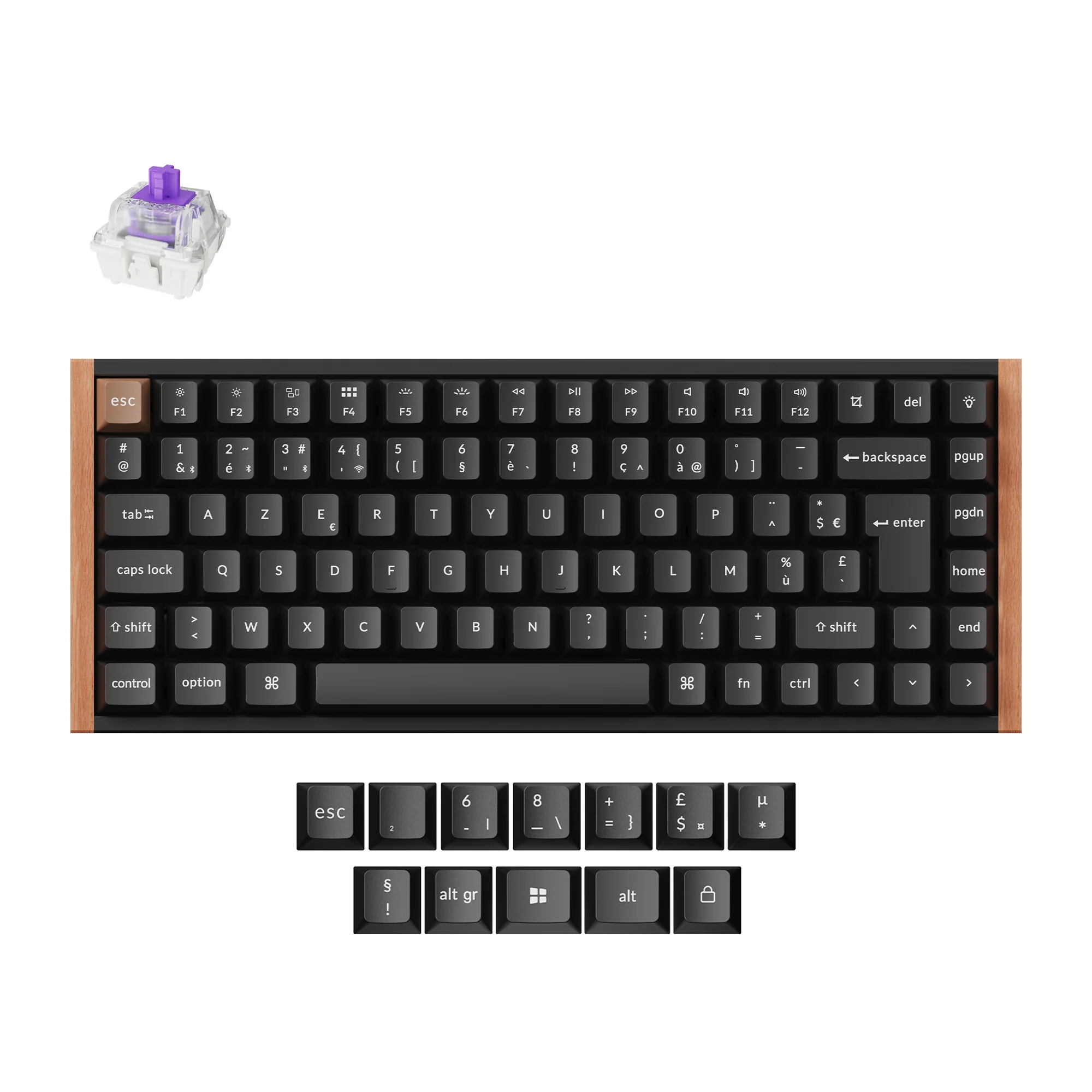 Keychron K2 HE Wireless Magnetic Switch Custom Keyboard ISO Layout Collection - Image 7