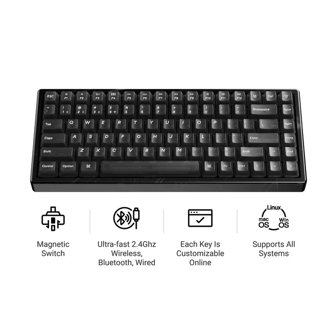 Keychron K2 HE Wireless Magnetic Switch Custom Keyboard - Resin Edition (US ANSI Layout) - Image 2