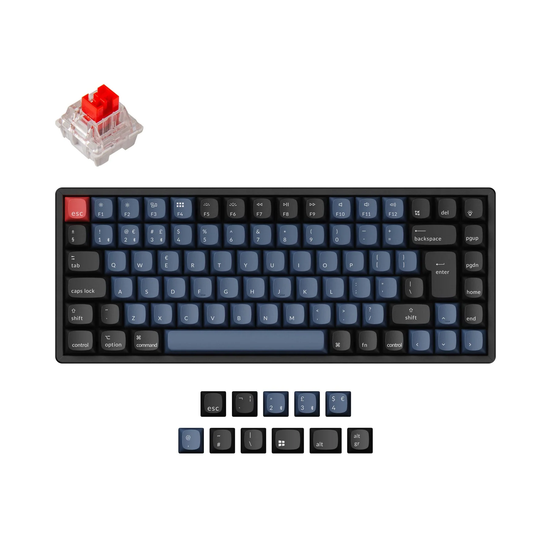 Keychron K2 Pro QMK/VIA Wireless Mechanical Keyboard ISO Layout Collection - Image 3