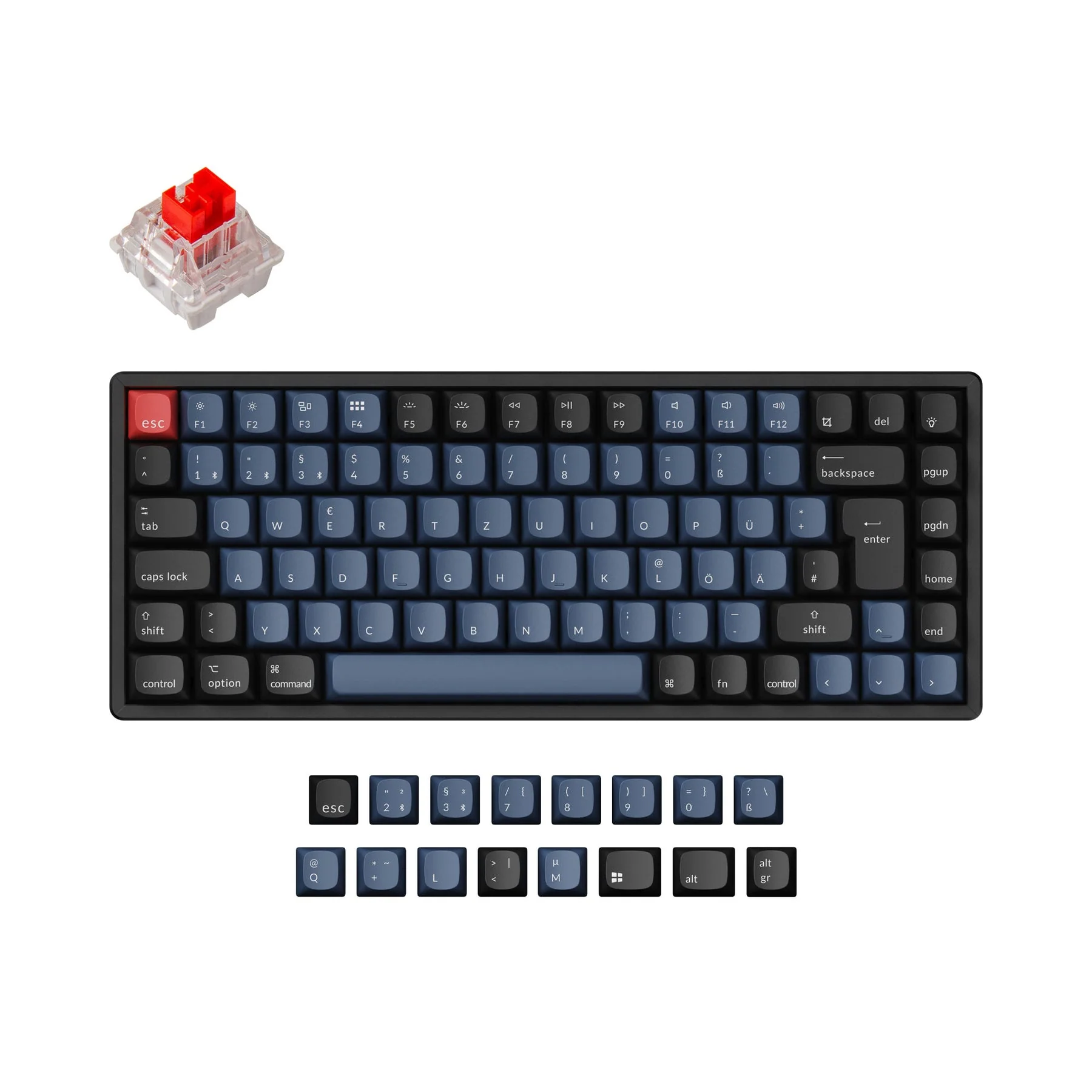 Keychron K2 Pro QMK/VIA Wireless Mechanical Keyboard ISO Layout Collection - Image 5
