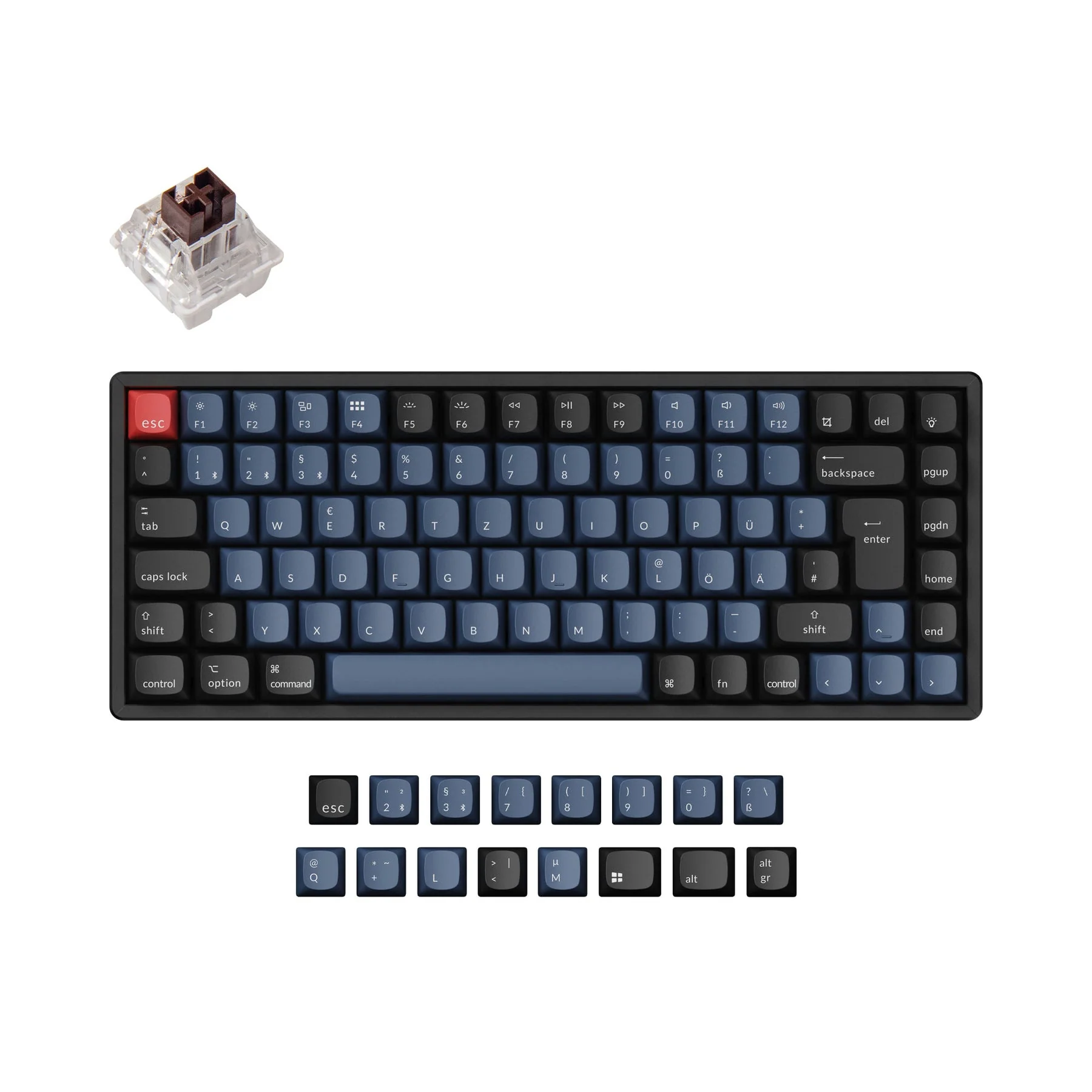 Keychron K2 Pro QMK/VIA Wireless Mechanical Keyboard ISO Layout Collection - Image 6