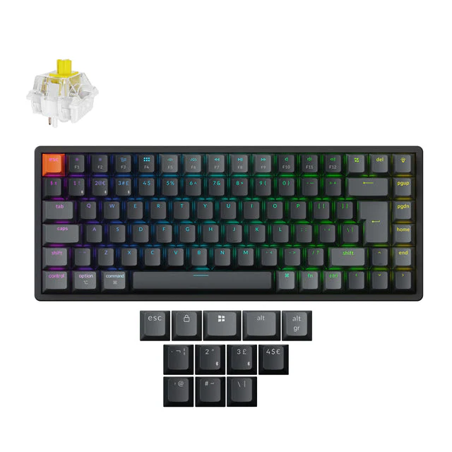 Keychron K2 QMK Wireless Mechanical Keyboard ISO Layout - Version 3