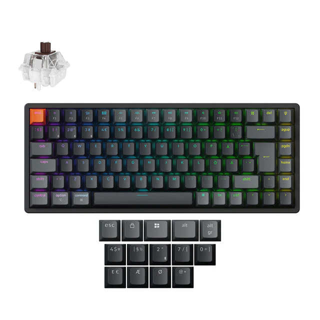 Keychron K2 QMK Wireless Mechanical Keyboard ISO Layout - Version 3 - Image 10
