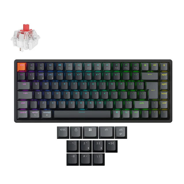 Keychron K2 QMK Wireless Mechanical Keyboard ISO Layout - Version 3 - Image 2