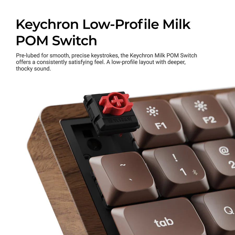 Keychron K3 Max QMK Wireless Custom Mechanical Keyboard - All-Wood Special Edition - Image 4