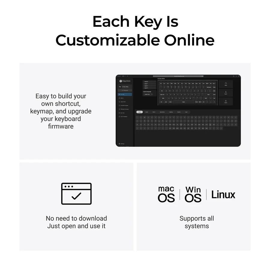 Keychron K3 Max QMK Wireless Custom Mechanical Keyboard - All-Wood Special Edition - Image 5