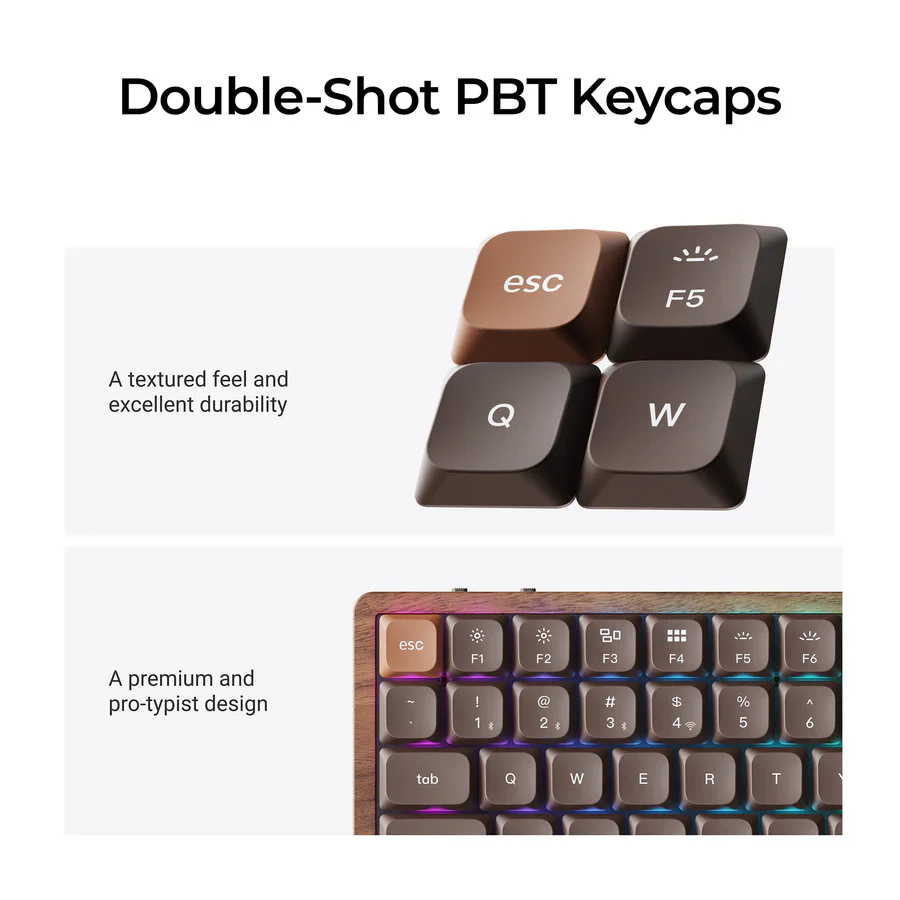 Keychron K3 Max QMK Wireless Custom Mechanical Keyboard - All-Wood Special Edition - Image 6