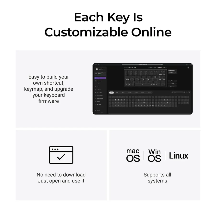 Keychron K3 Max SE QMK Wireless Custom Mechanical Keyboard (US ANSI Layout) - Image 7