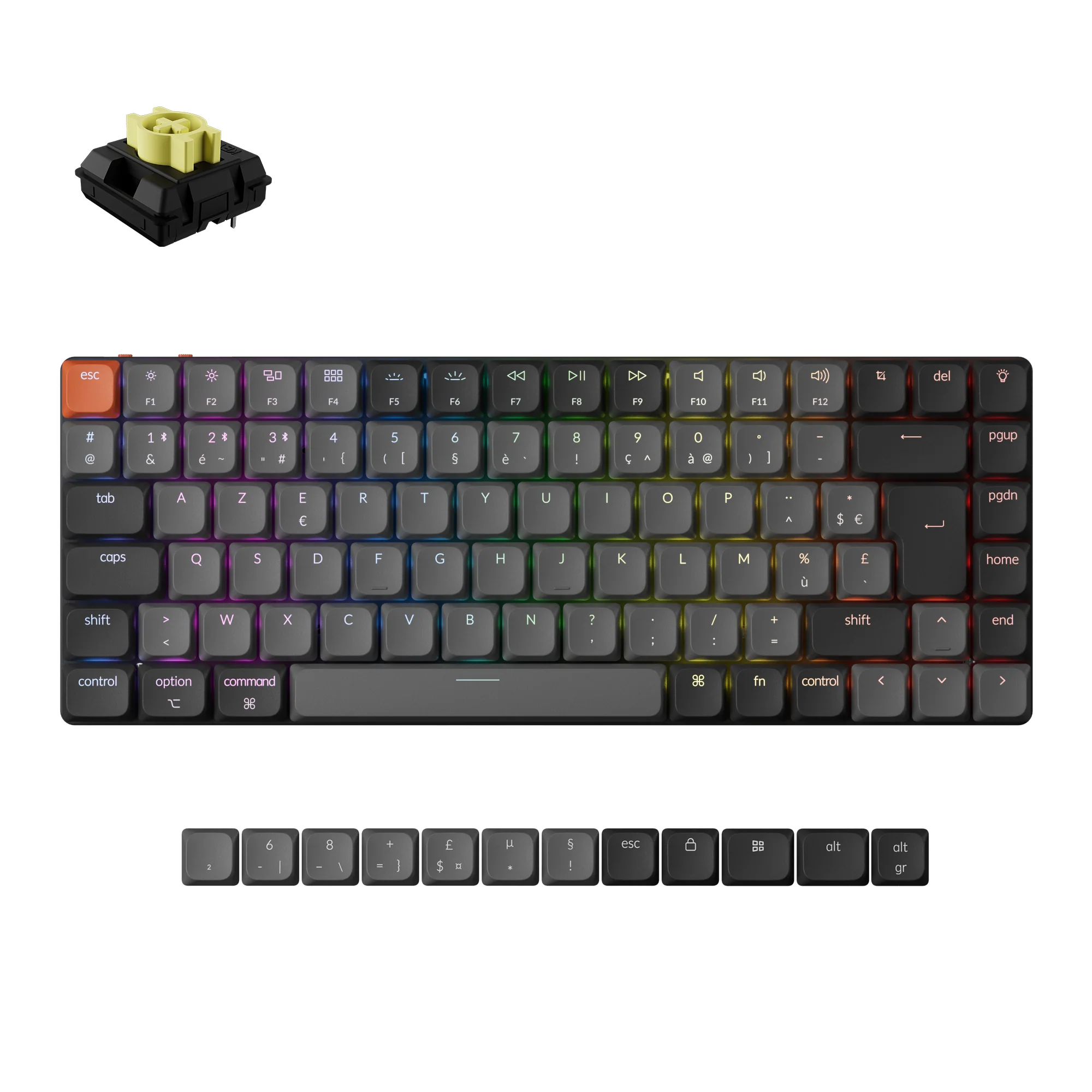 Keychron K3 QMK Wireless Mechanical Keyboard ISO Layout - Version 3 - Image 6