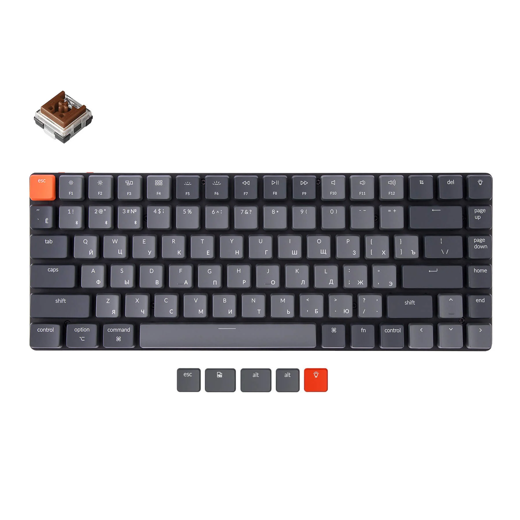 Keychron K3 Ultra-slim Wireless Mechanical Keyboard  (Russian RU Layout) -Version 2 - Image 2