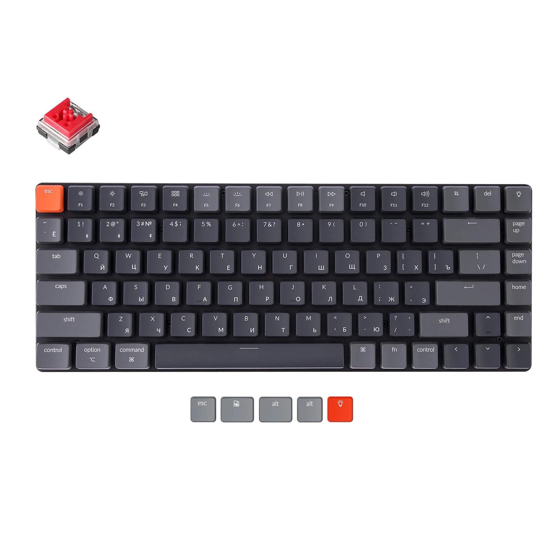 Keychron K3 Ultra-slim Wireless Mechanical Keyboard  (Russian RU Layout) -Version 2 - Image 3